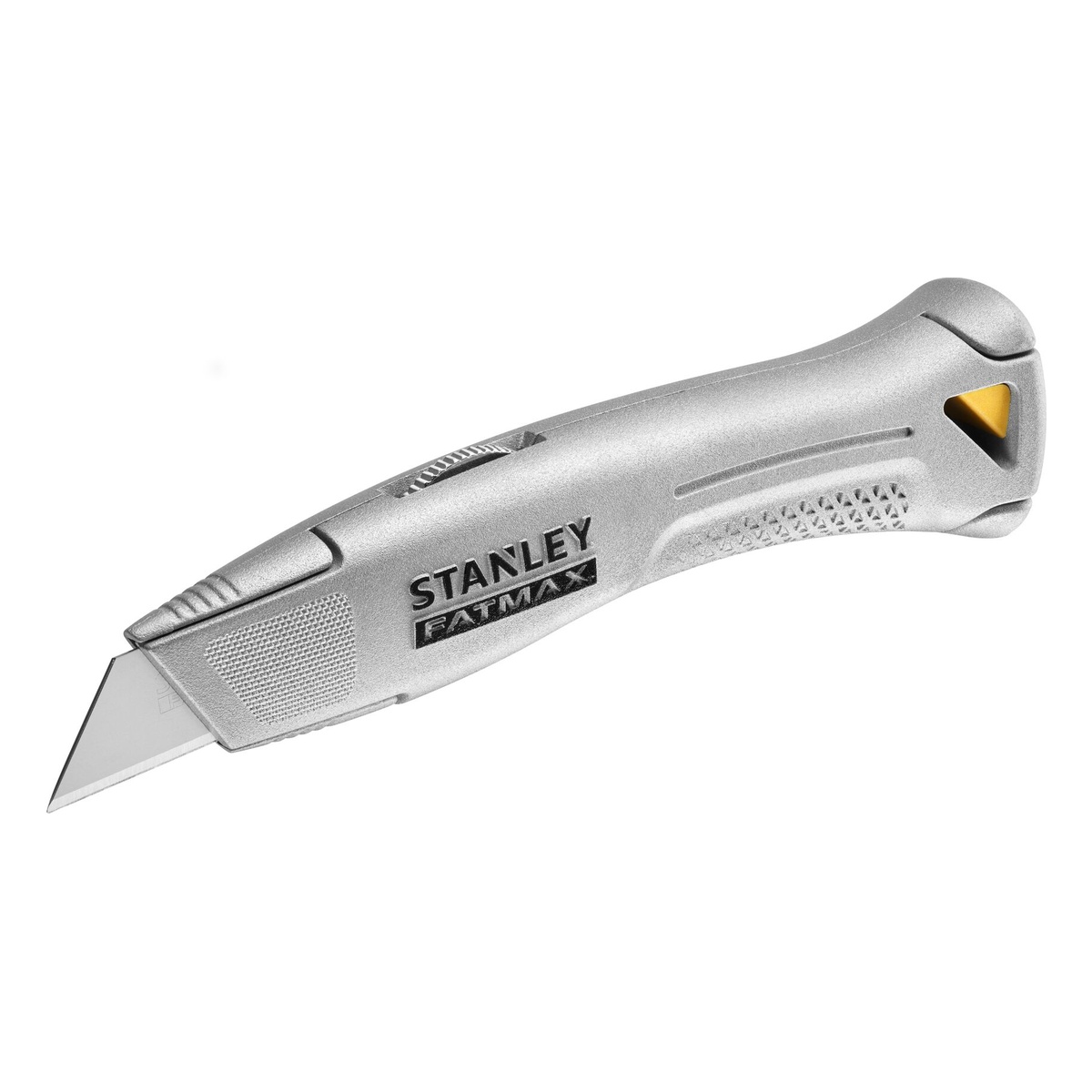 Stanley FATMAX Universalmesser feststehende Klinge, silber, mit Köcher, 2 Trapezklingen und 1 Hakenklinge