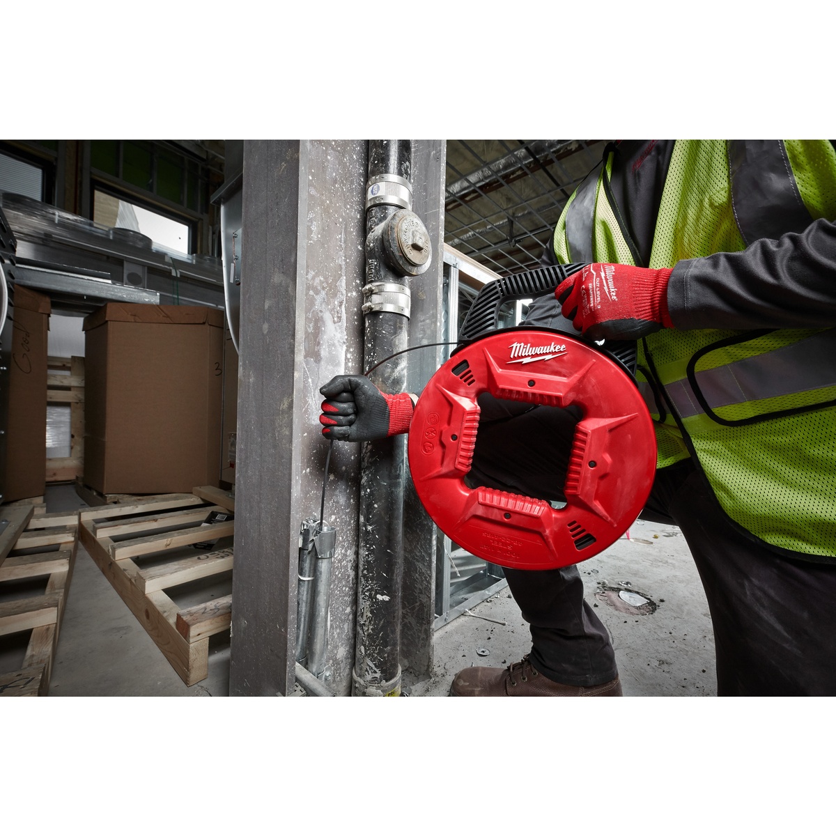 Milwaukee Stahl-Kabeleinziehspirale 15 m