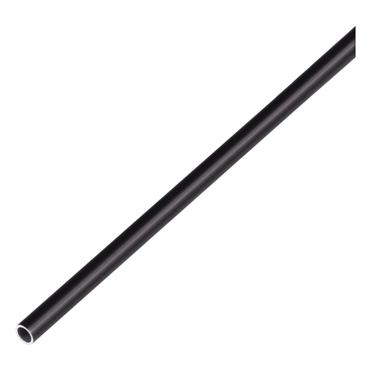 Alberts Rundrohr, 8 x 8 x 2000 mm, Aluminium, schwarz eloxiert - 1 Stk.