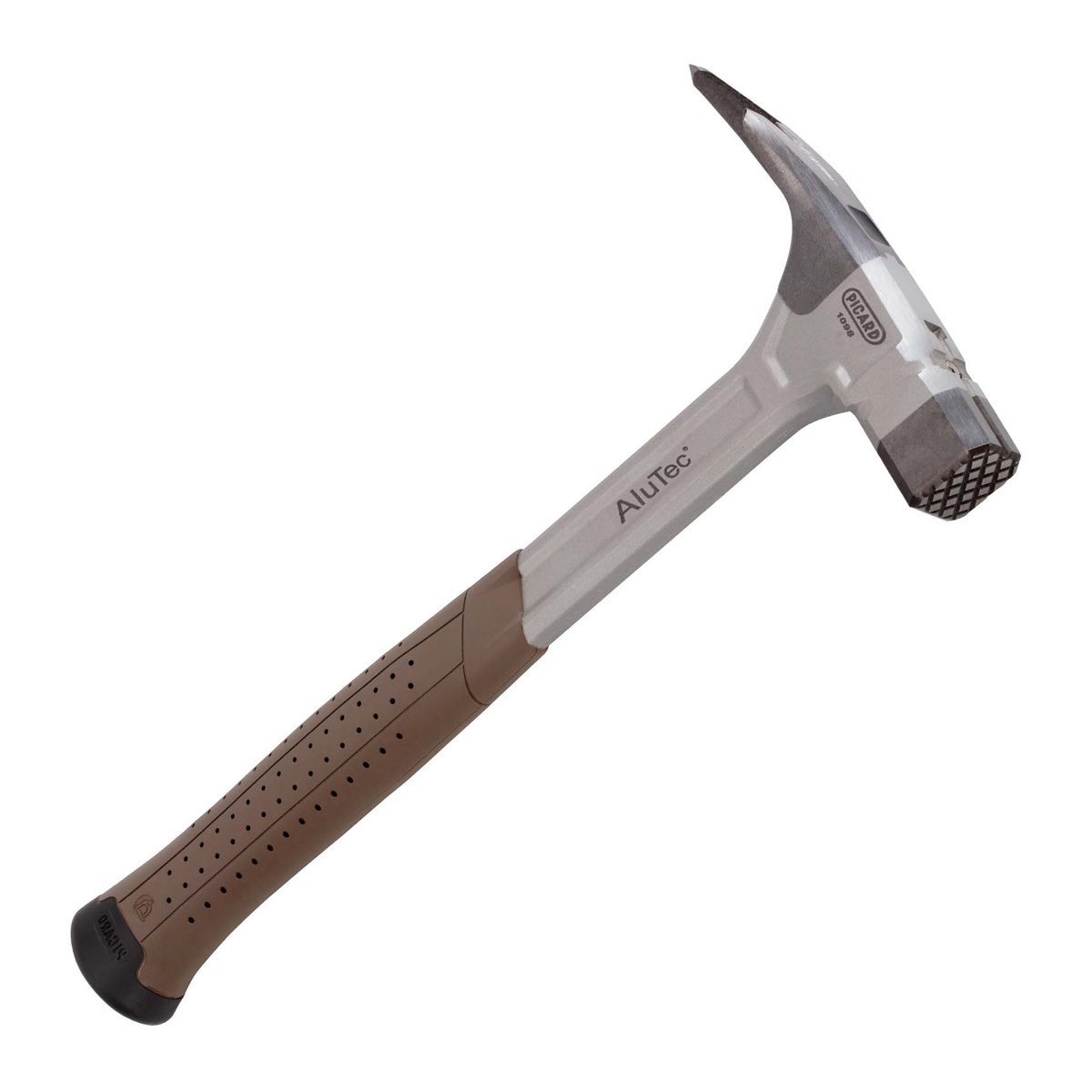 Picard Latthammer AluTec 1098, 450 g, Aluminium-Stiel 330 mm, nur 730 g, magnetischer Nagelhalter