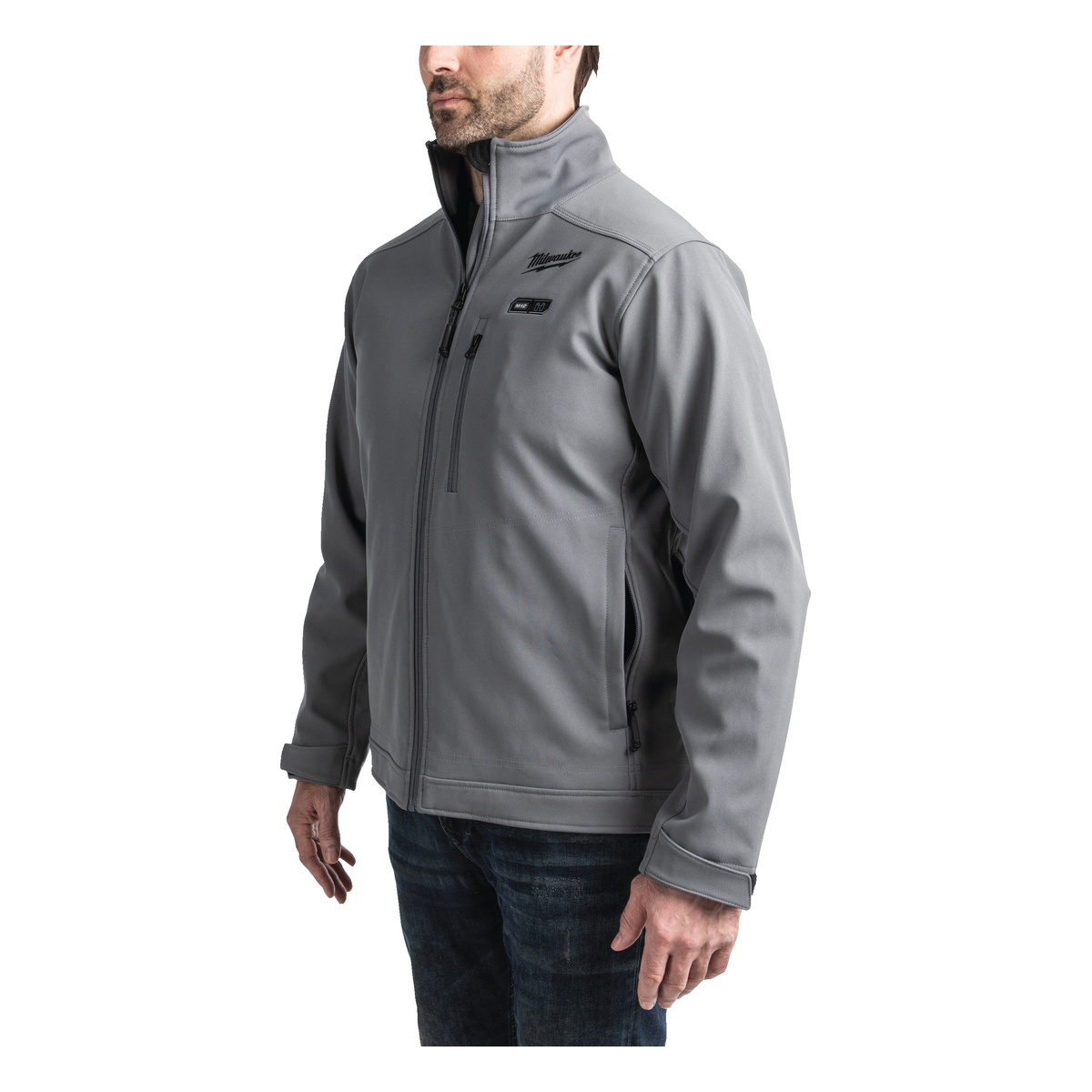 Milwaukee Akku-Heizjacke Herren XXL, Grau, ohne Akkus und Ladegerät, M12 HJGREY5-0 - 1 Stk.