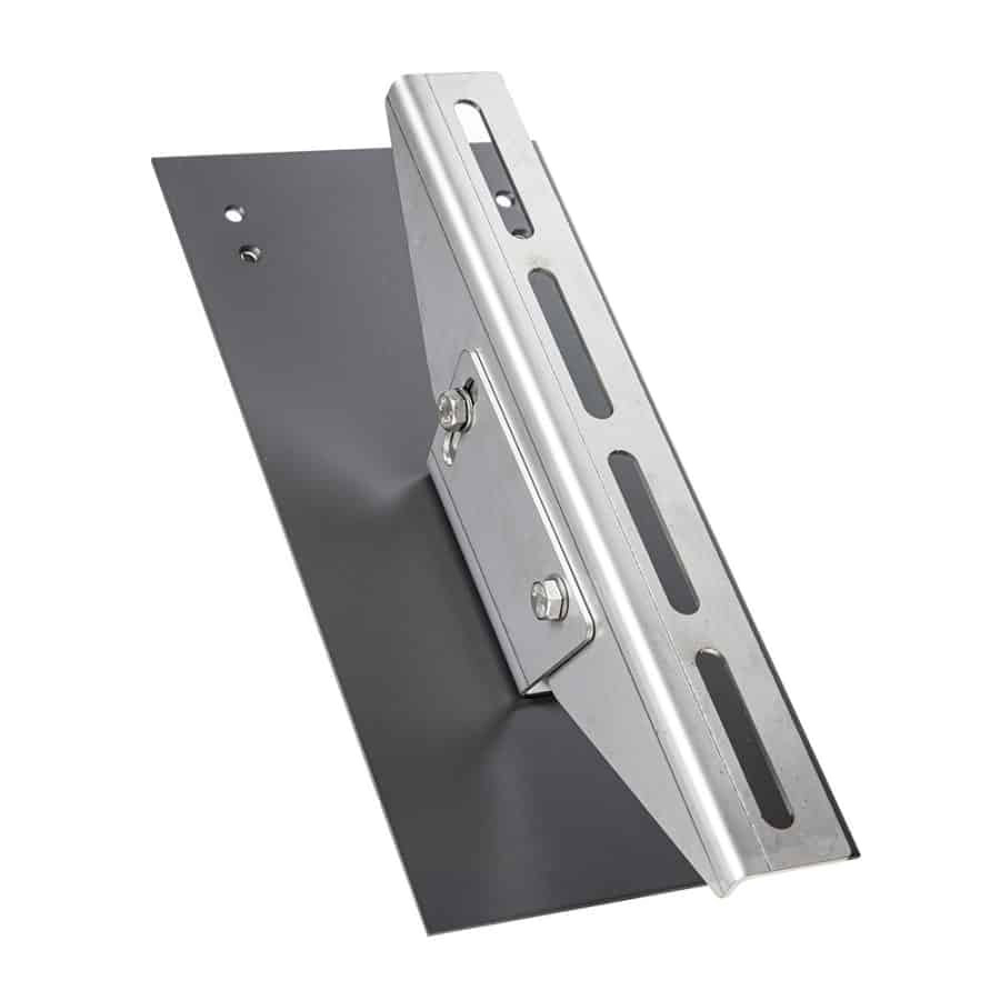 Fleck Solar-Trägerpfanne mit VA-Halterung Schwarz, Schiefer