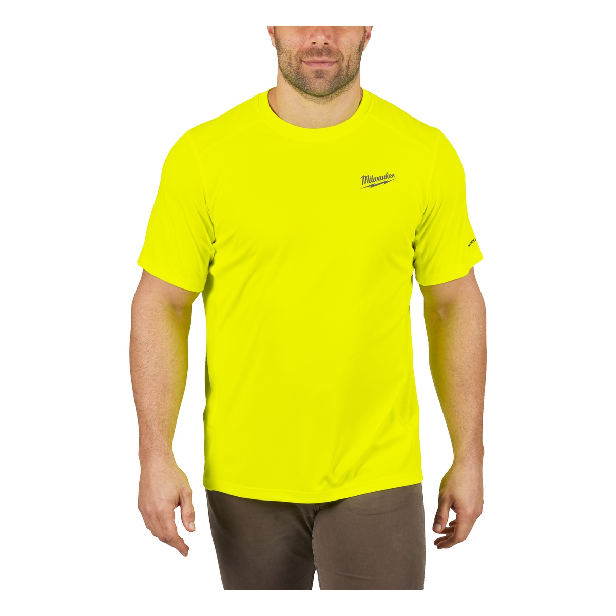 Milwaukee Funktions-T-Shirt gelb mit UV-Schutz WWSSYL