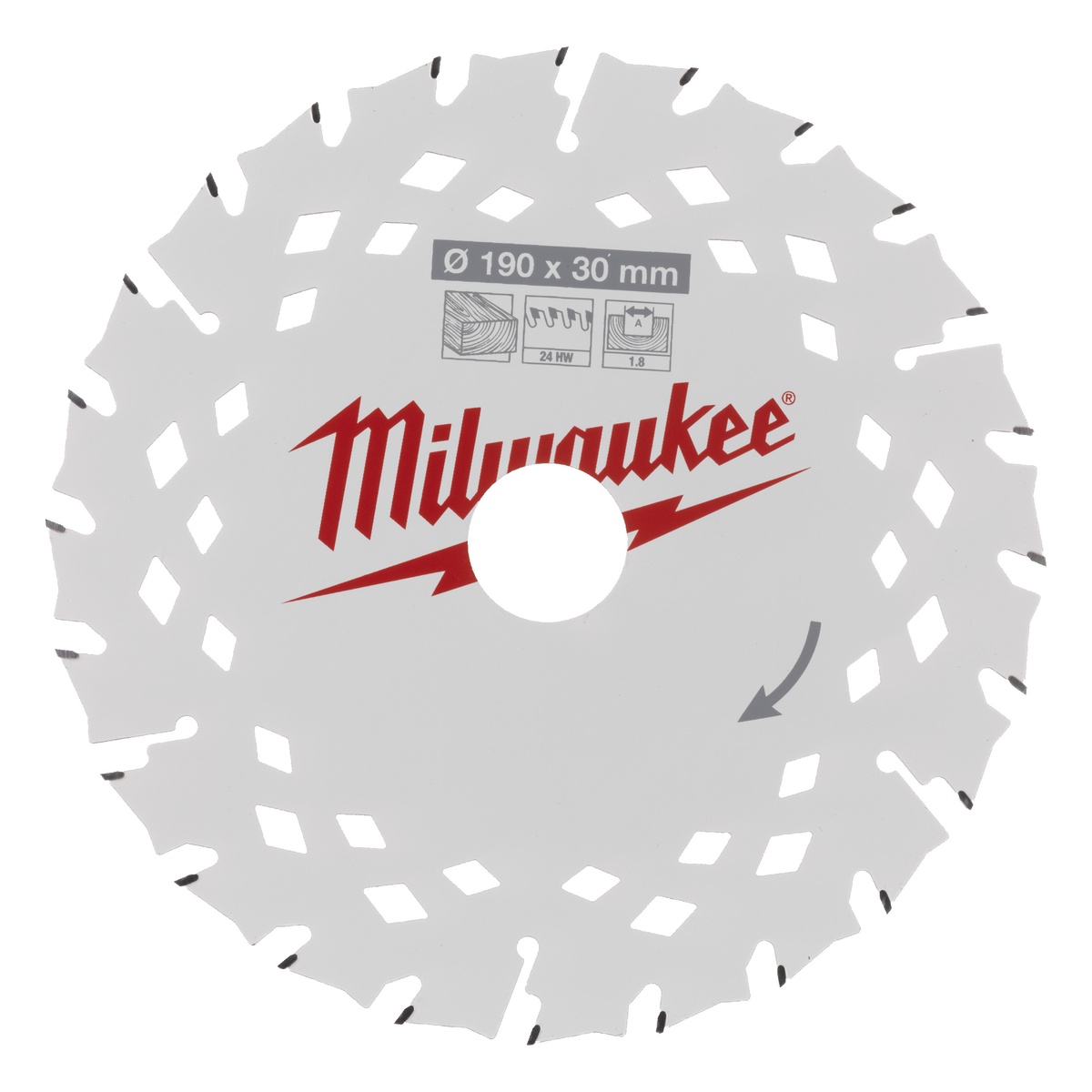 Milwaukee Kreissägeblatt für Handkreissägen CSB P W 190x30x1.8x24 WZ - 1 Stk.
