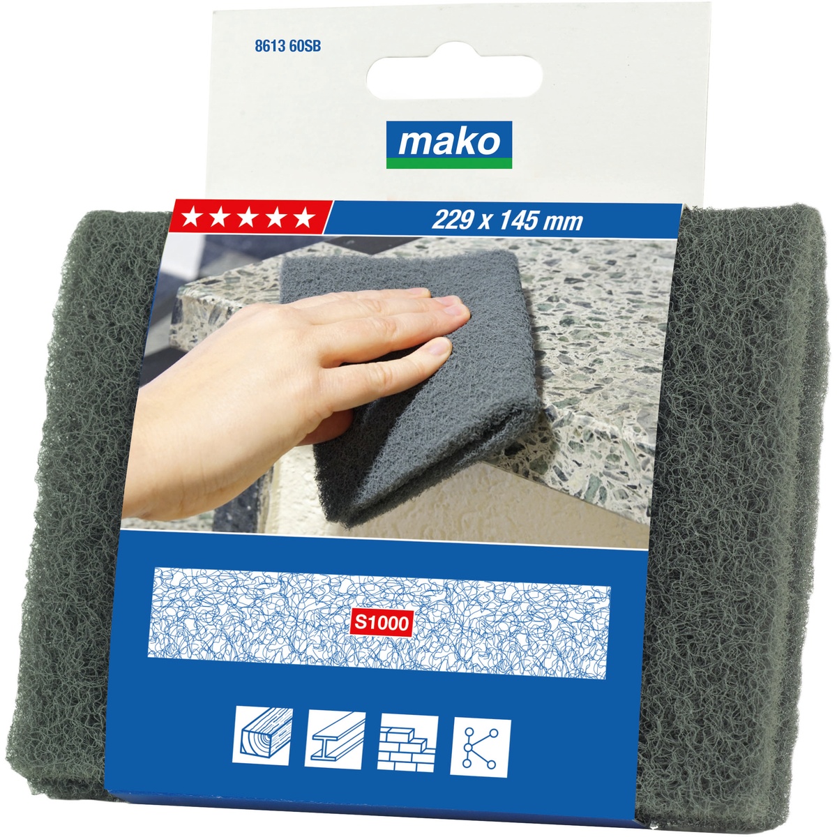 Mako Schleif-Vlies, S1000, fein