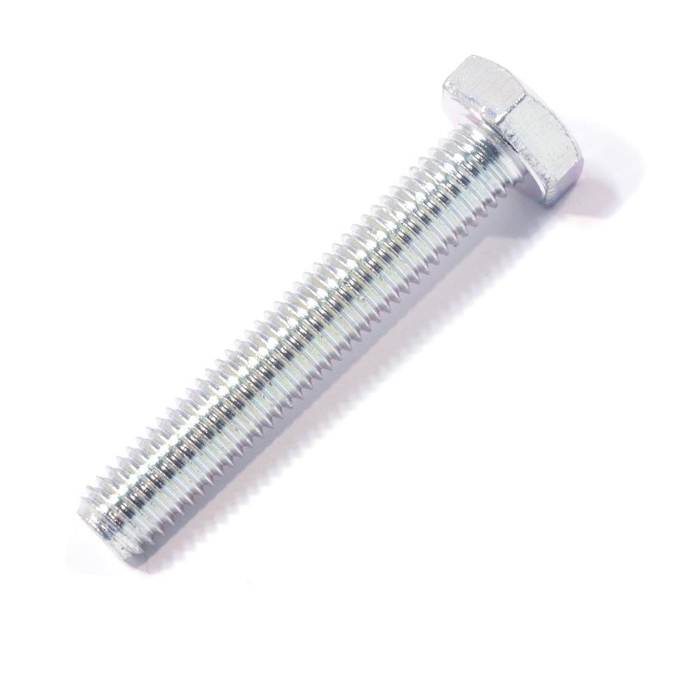 Sechskantschraube M10 x 60 mm DIN 933 Stahl 8.8 galvanisch verzinkt, mit Gewinde Sechskantschraube M10 x 60 mm DIN 933 Stahl 8.8 galvanisch verzinkt, mit Gewinde