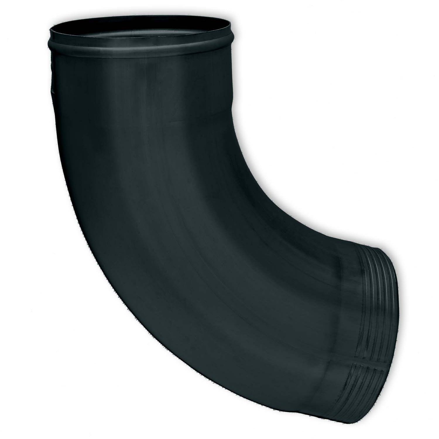 Zambelli Fallrohrbogen 72 Grad 120 mm, verzinkt, Anthrazit, einteilig gefalzt Zambelli Fallrohrbogen 72 Grad 120 mm, verzinkt, Anthrazit, einteilig gefalzt