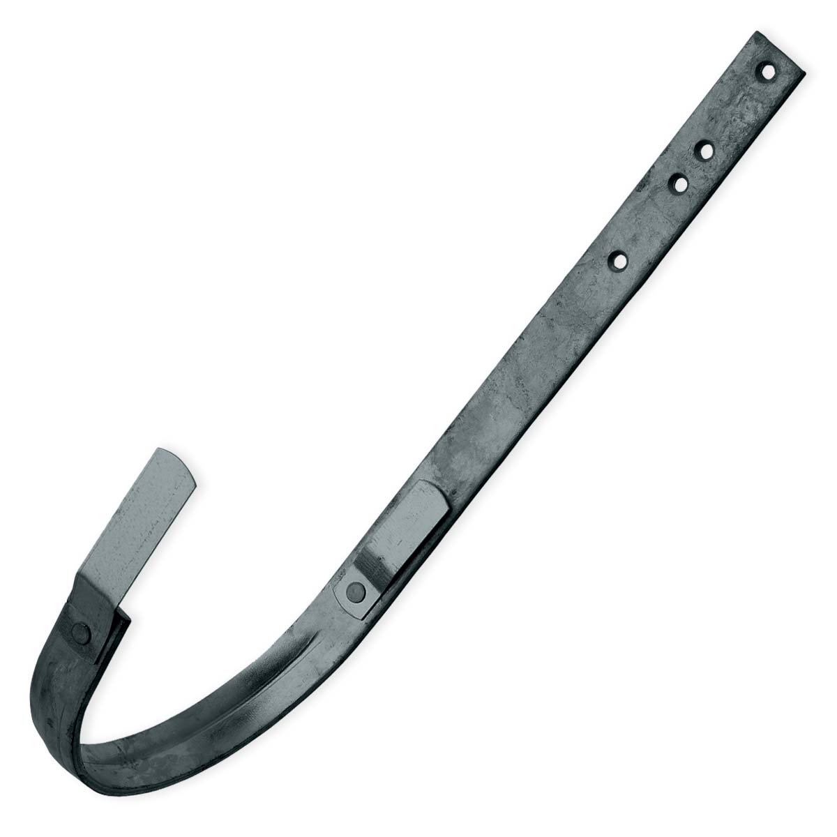 Zambelli Rinnenhaken lang 333-30/5+5 mm 6 tlg, verzinkt, Anthrazit, mit Sicke