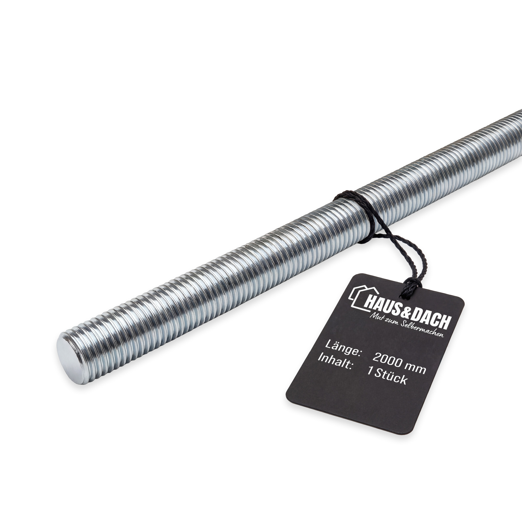 HAUS&DACH Gewindestange 2000 mm DIN 975 - Gewindestab für Montage, Bau & Befestigung