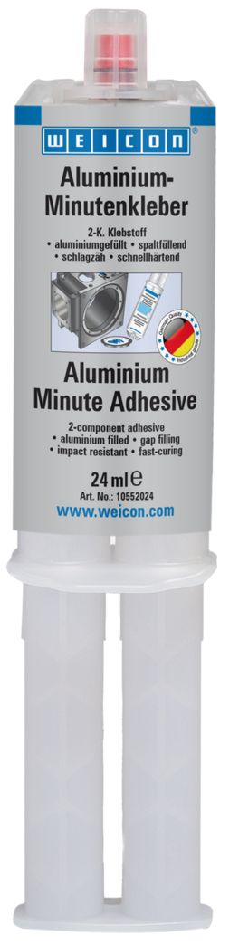 WEICON Aluminium-Minutenkleber, Flüssigmetall Epoxidharzklebstoff, 24 ml, Aluminium WEICON Aluminium-Minutenkleber, Flüssigmetall Epoxidharzklebstoff, 24 ml, Aluminium