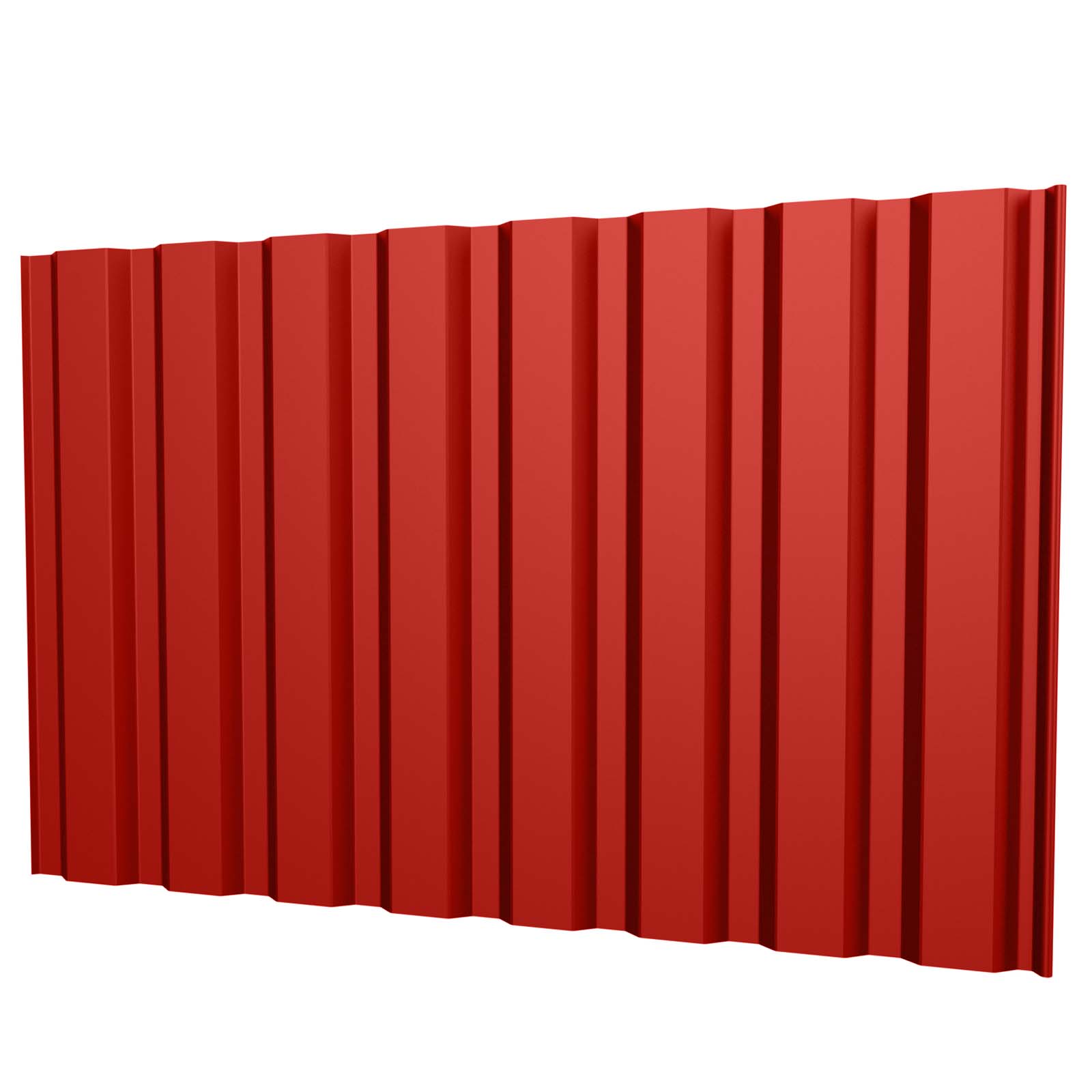 Trapezblech T20M Wand 0,5 mm, RAL 3016 Korallenrot, 7500 mm Länge