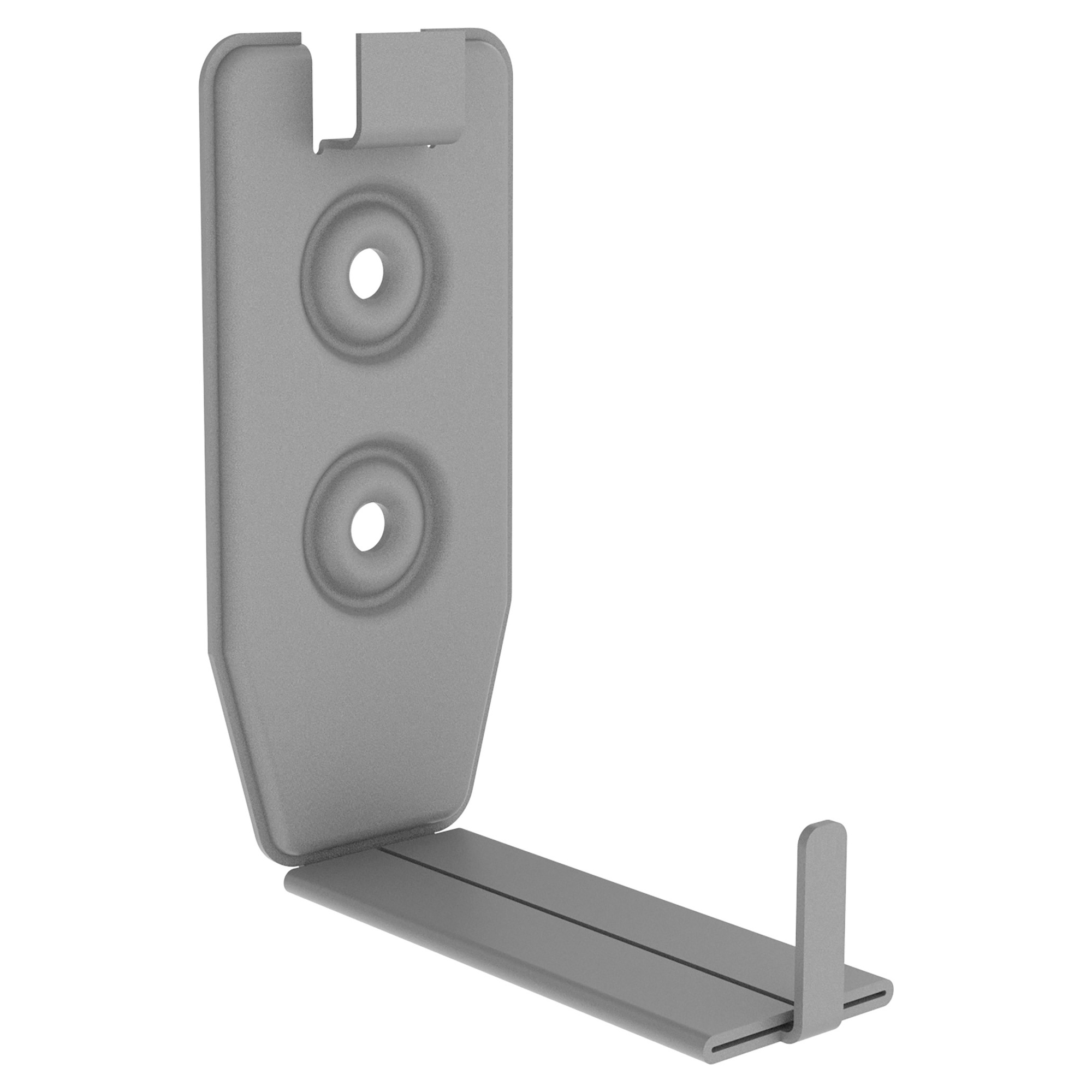 Zambelli Verstellwinkel für Stirnbretthalter 333-250, passend für 6- bis 8-teilige Rinnen, Weißaluminium RAL 9006, COLORDUR, variabler Neigungswinkel - 1 Stk.