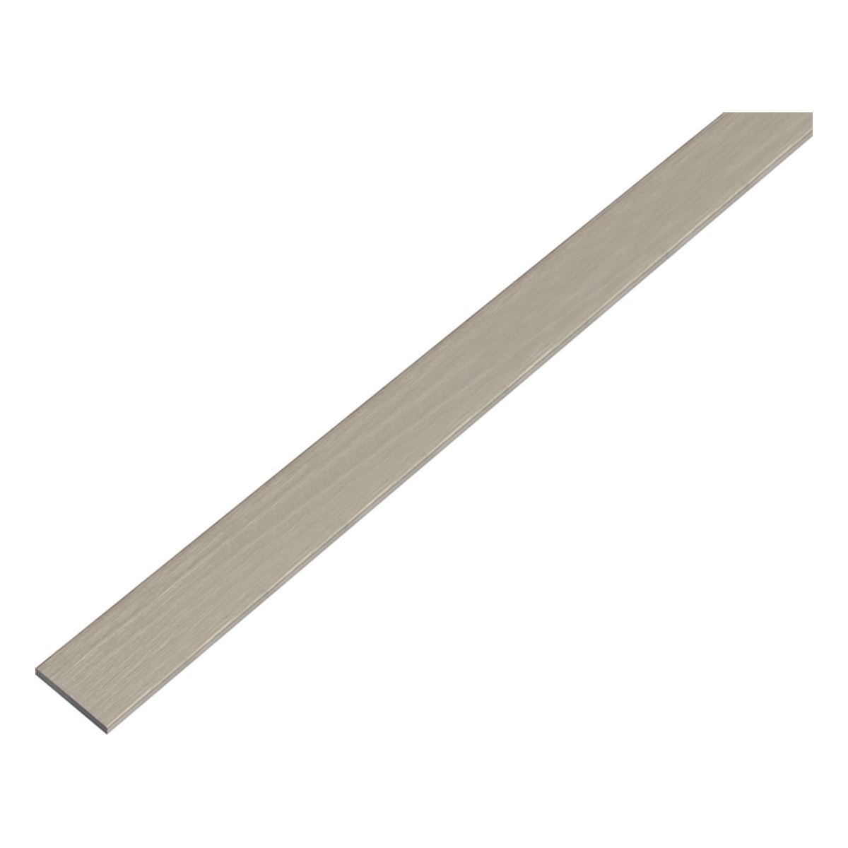 Alberts Flachstange, selbstklebend, 15 x 2 x 1000 mm, Aluminium, edelstahldesign, dunkel - 1 Stk.
