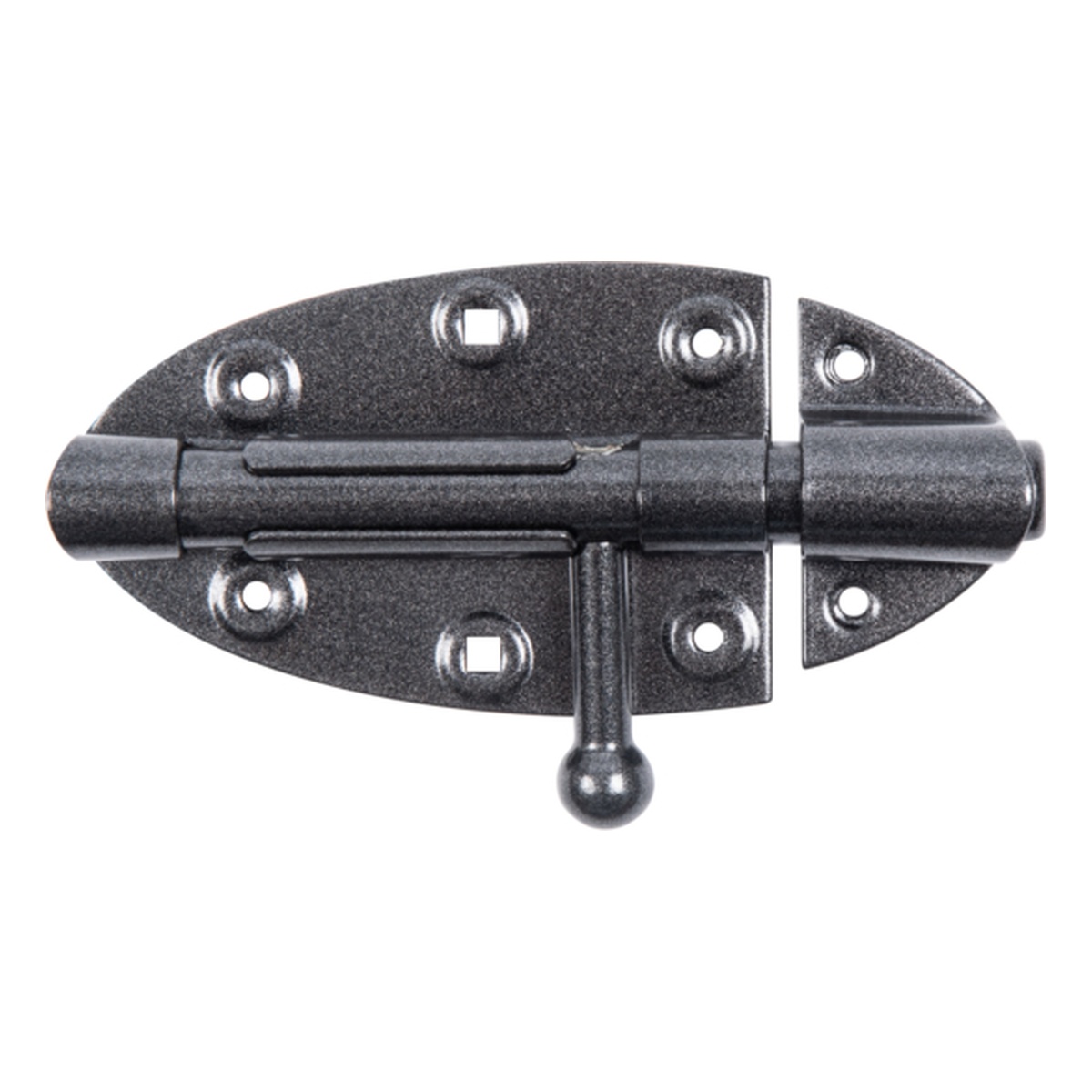 Alberts DURAVIS® Bolzen-Schlossriegel mit rundem Griff, schwarzdiamant 112 x 72 mm Alberts DURAVIS® Bolzen-Schlossriegel mit rundem Griff, schwarzdiamant 112 x 72 mm