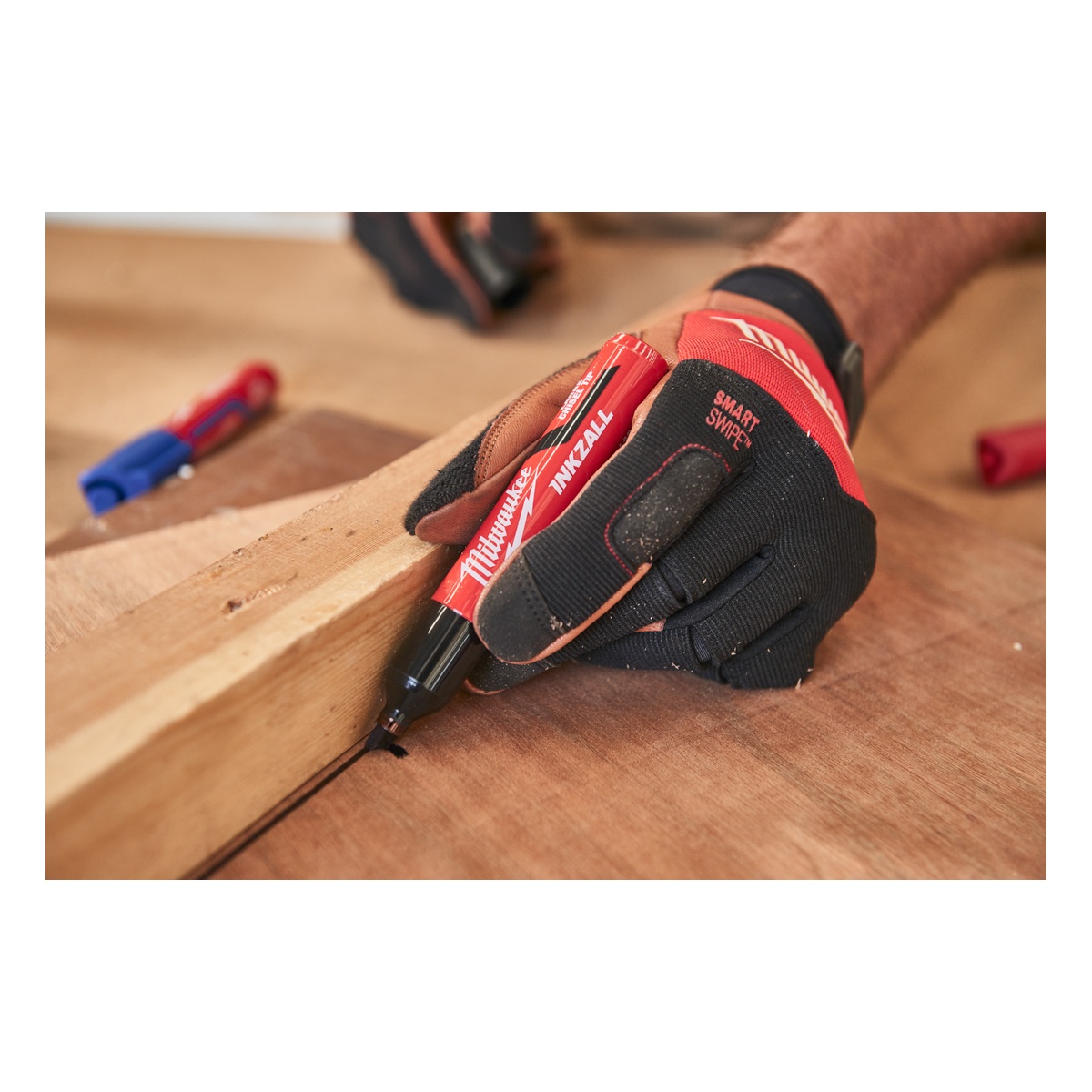 Milwaukee Leder-Hybrid-Arbeitshandschuhe aus Ziegenleder, Größe 7 (S)