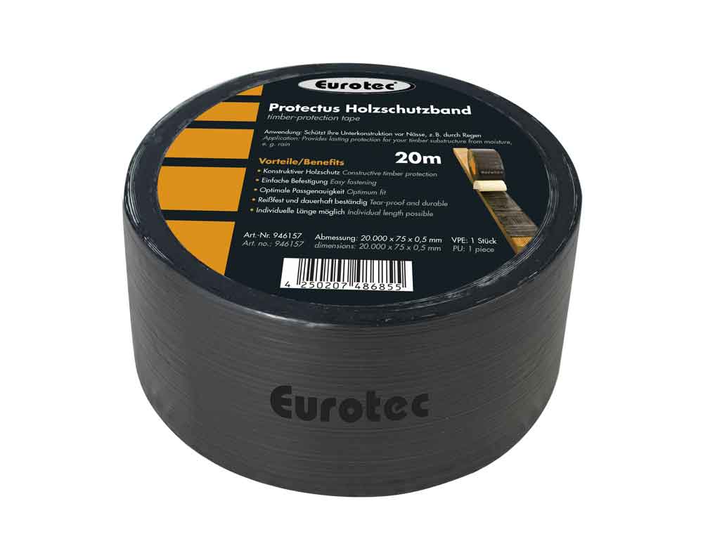 Eurotec Protectus, Holzschutzband 20m x 75mm x 0,5mm, 1 Rolle