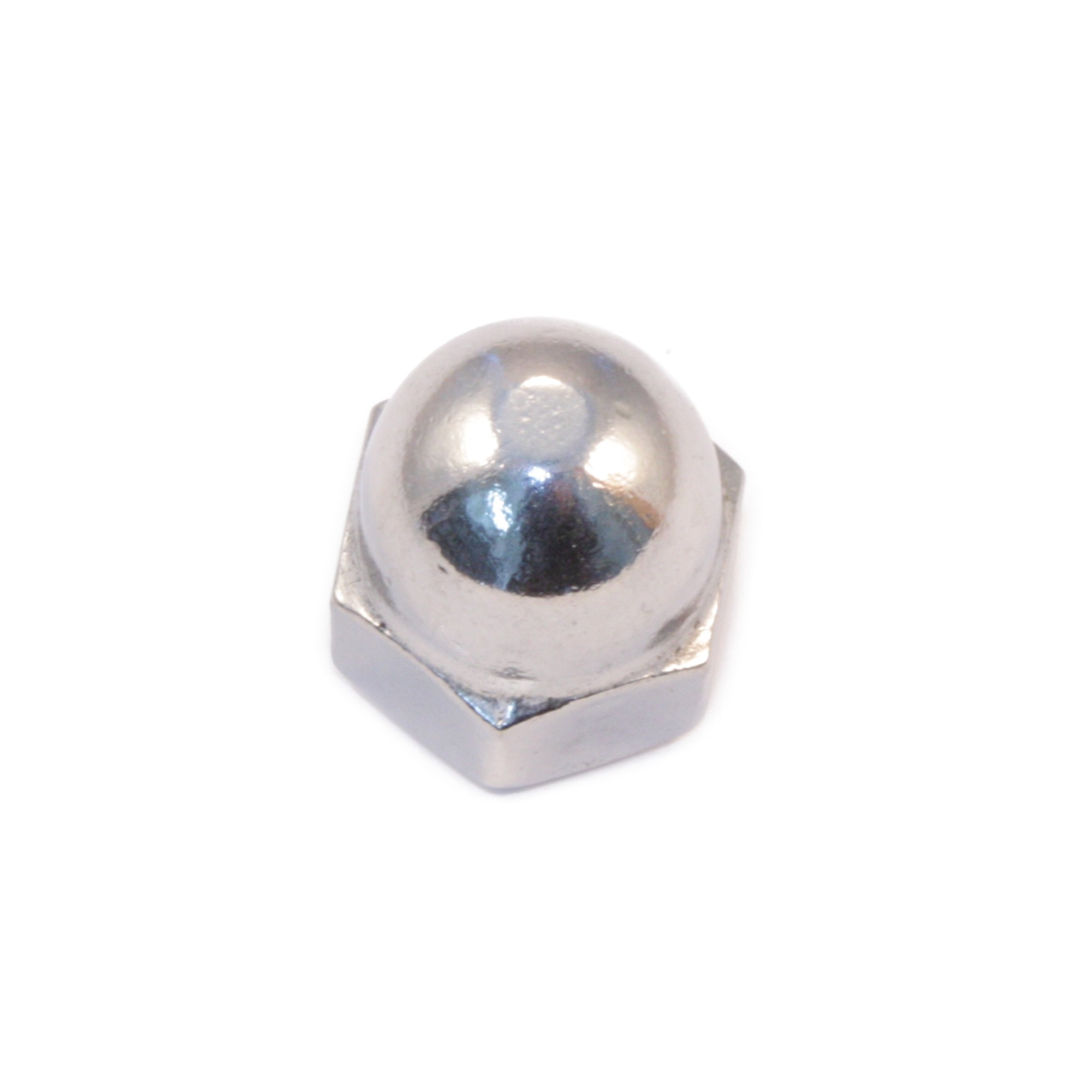 Sechskant-Hutmutter M12 DIN 1587 Edelstahl A2, hohe Form Sechskant-Hutmutter M12 DIN 1587 Edelstahl A2, hohe Form