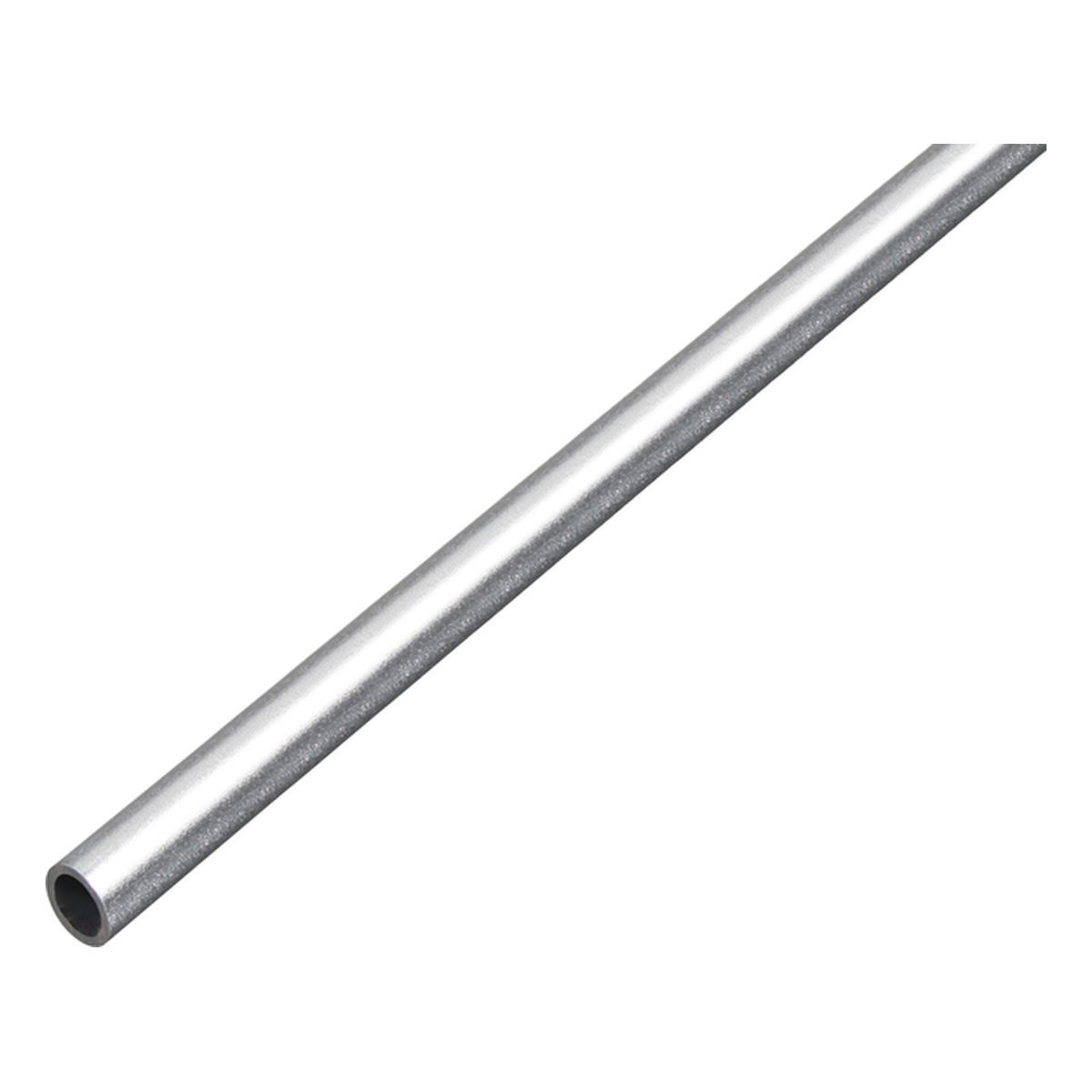 Alberts Rundrohr, 10 x 1 x 1000 mm, Aluminium, kugelgestrahlt silber - 1 Stk.