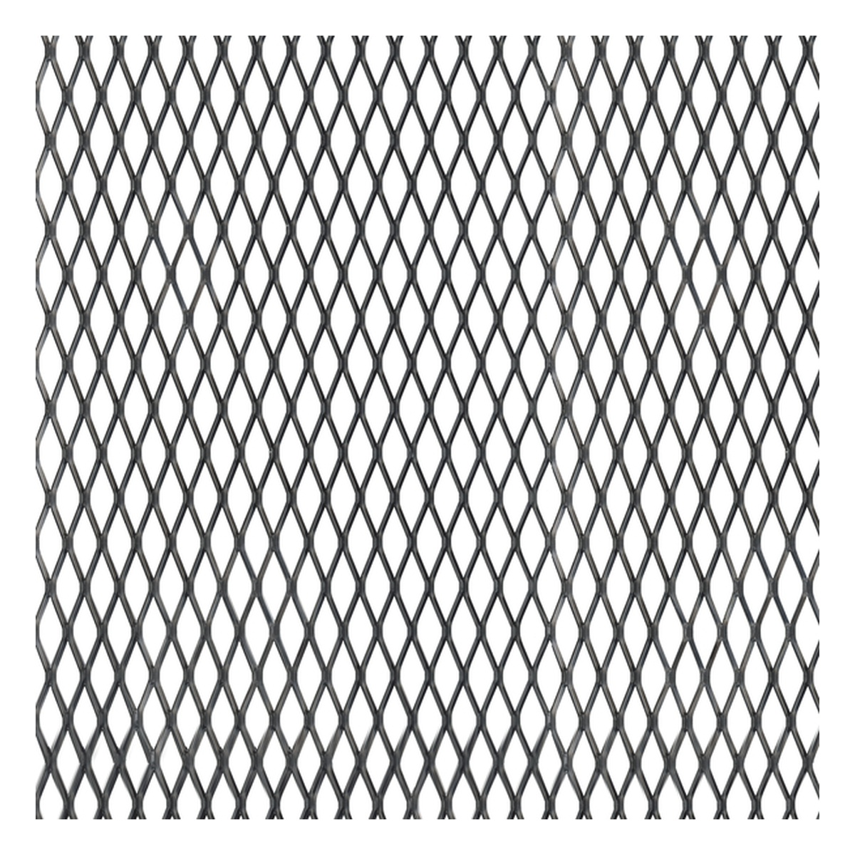 Alberts Streckmetallblech, 22 x 10 x 1,5 mm, Aluminium, schwarz eloxiert - 1 Stk.