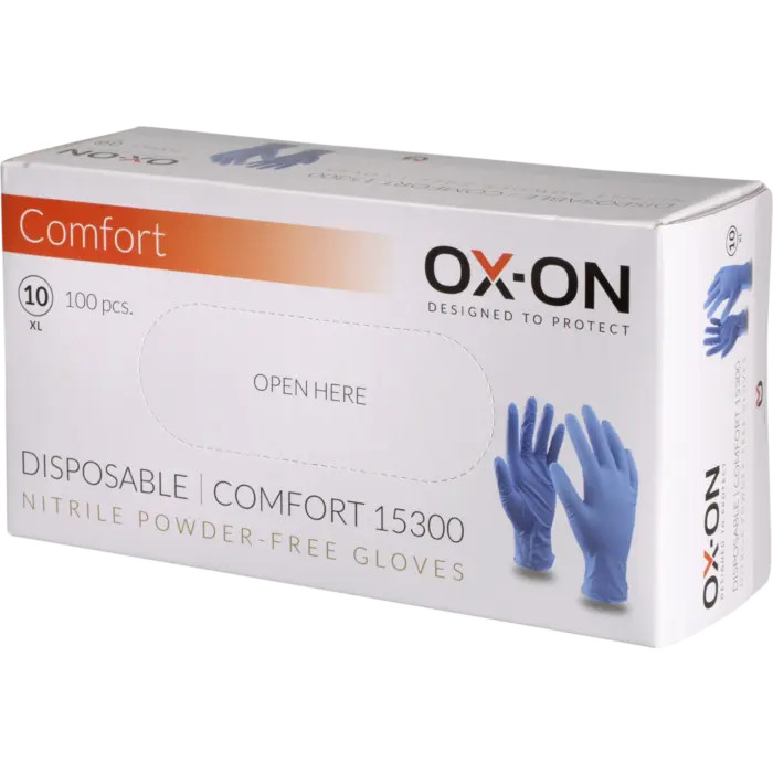 OX-ON Einweghandschuhe Disposable Comfort 15301, Größe 8/M, 100 stk.