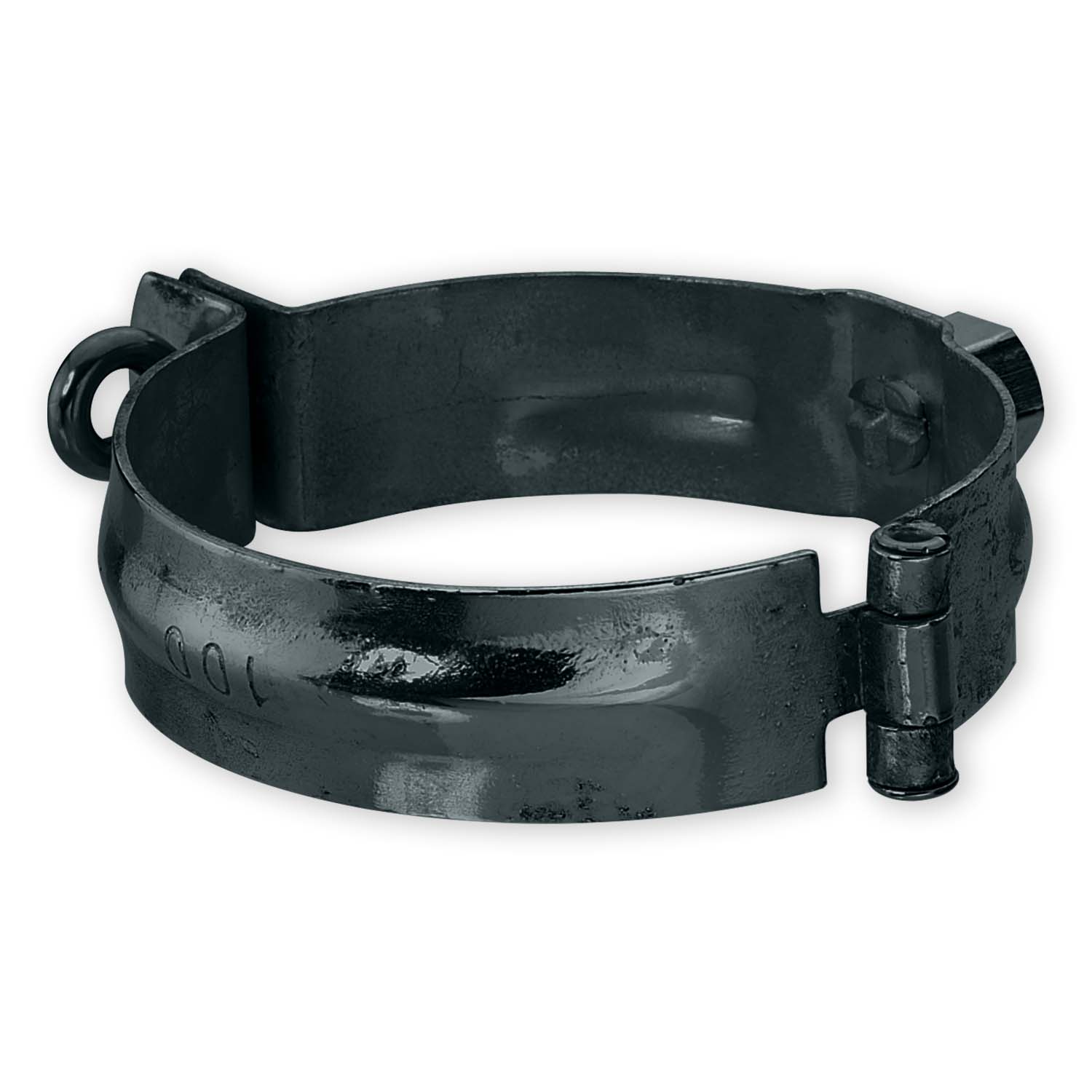 Zambelli Fallrohrschelle 120/M10, Farbe Anthrazit, für Stockschraube Zambelli Fallrohrschelle 120/M10, Farbe Anthrazit, für Stockschraube