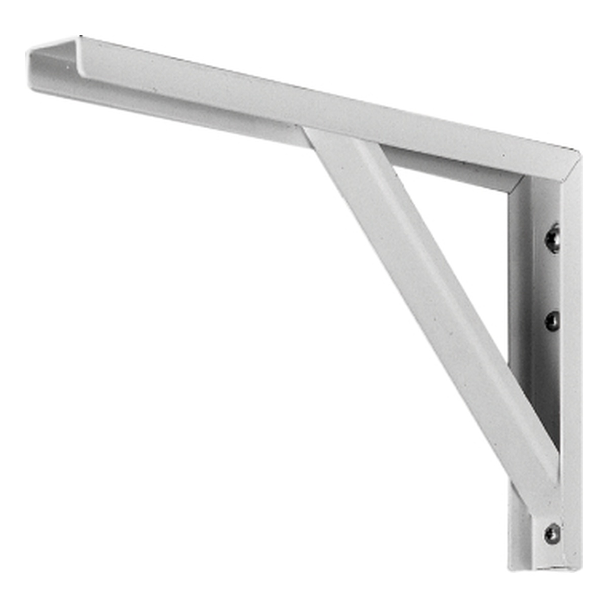 Alberts Konsole aus U-Profil, 400 x 175 x 30 mm, Stahl roh, verzinkt weiß kunststoffbeschichtet - 1 Stk.