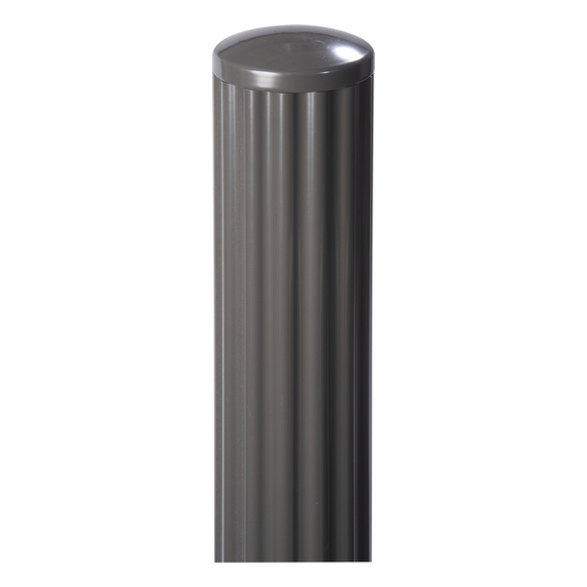 Alberts Wellenpfosten Palitio, Alu, umbragrau kunstbe RAL 7022, 1844 mm, Pfosten-Ø: 76 mm - 1 Stk.