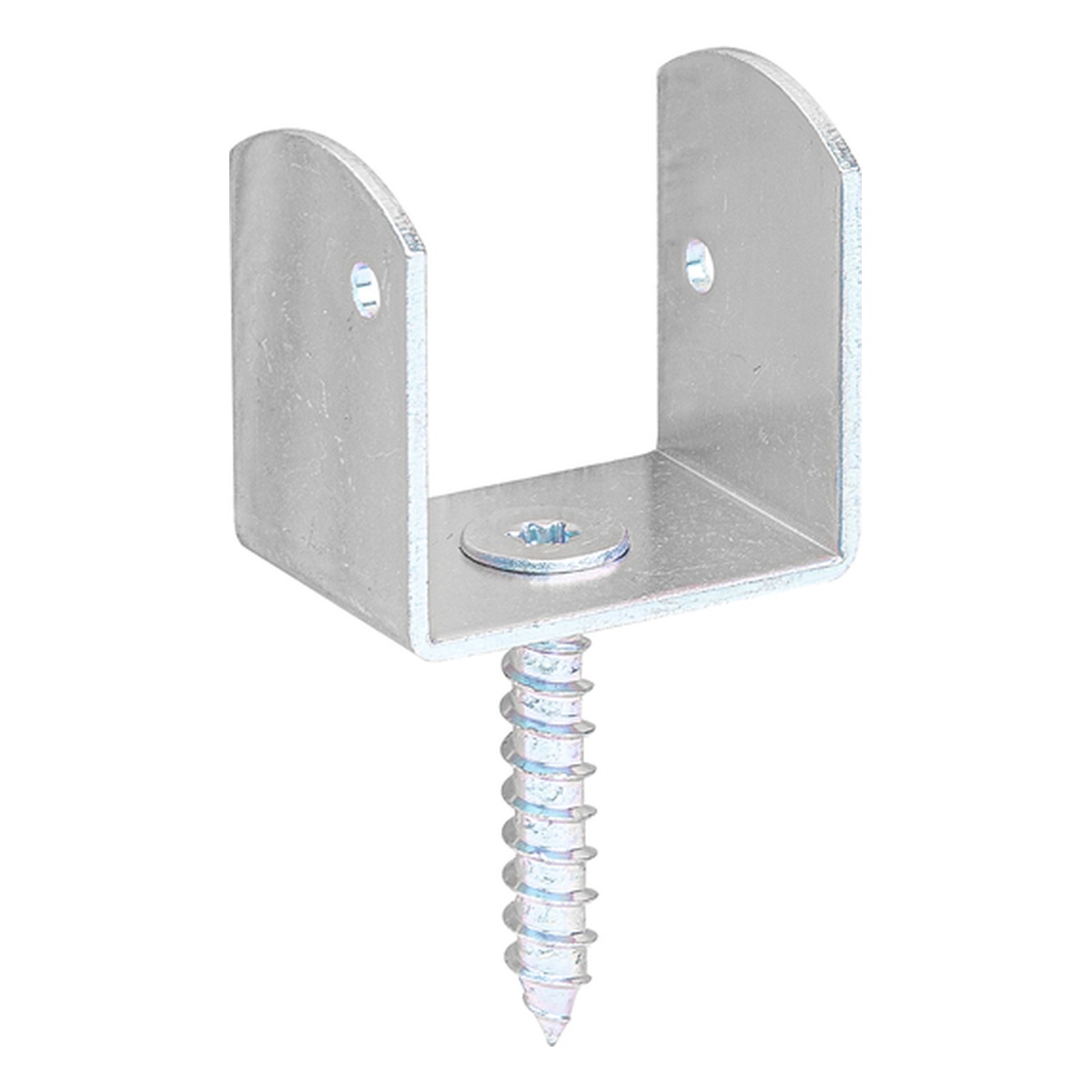 Alberts Flechtzaunhalter, L-Form, verzinkt