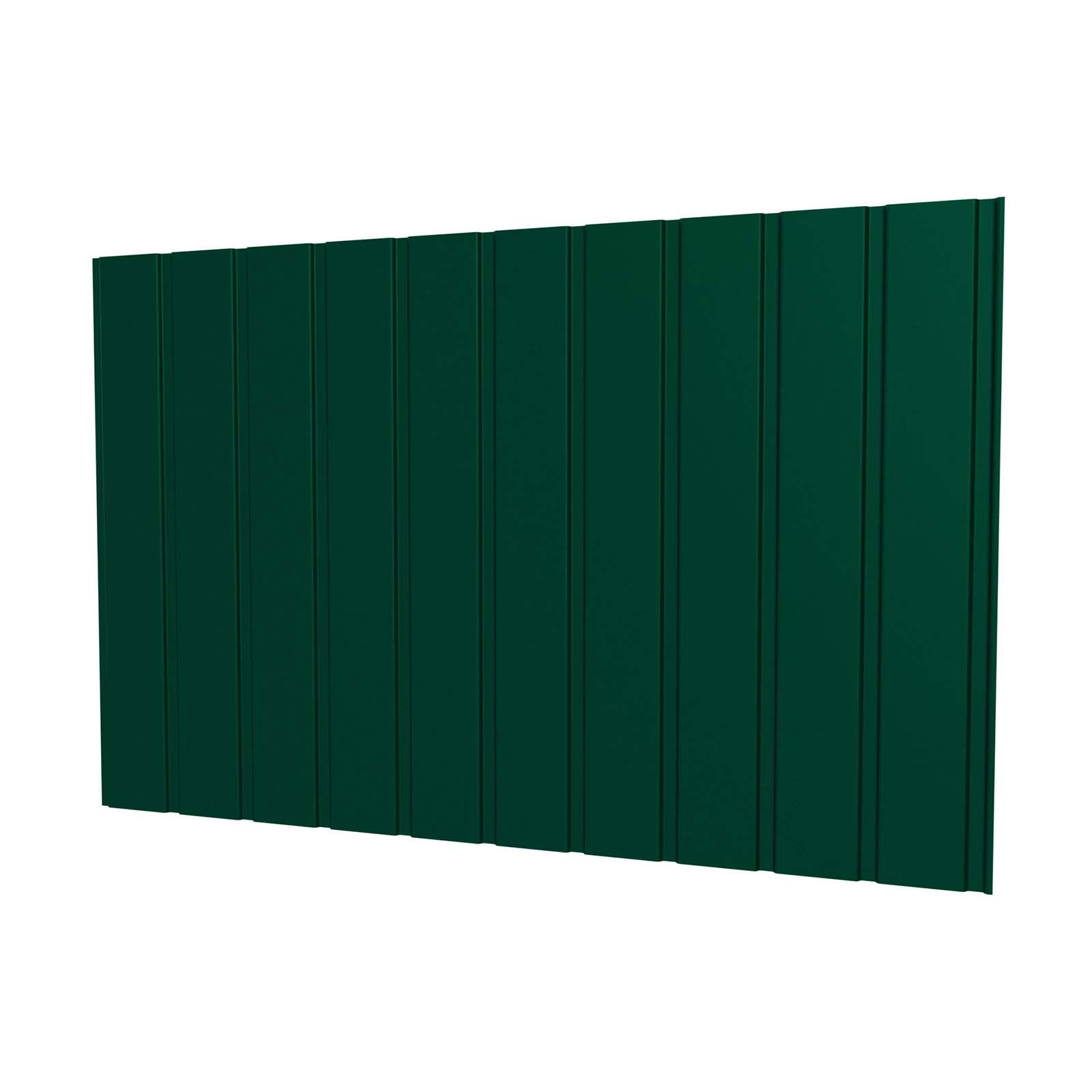 Trapezblech T7M Wand, 0,75 mm, RAL 6005 Moosgrün, 1200 mm Länge