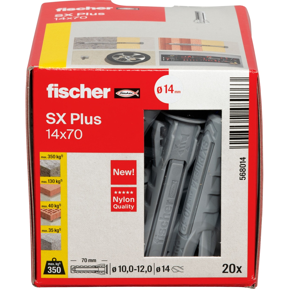 Fischer Dübel SX Plus 14x70 mm 20 Stk.