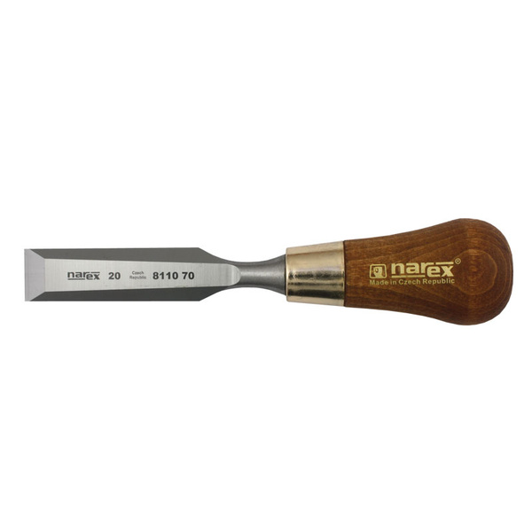 Narex Kurzbeitel Wood Line Plus 26 mm, kurzer Ballengriff mit Messingzwinge, 59 HRC