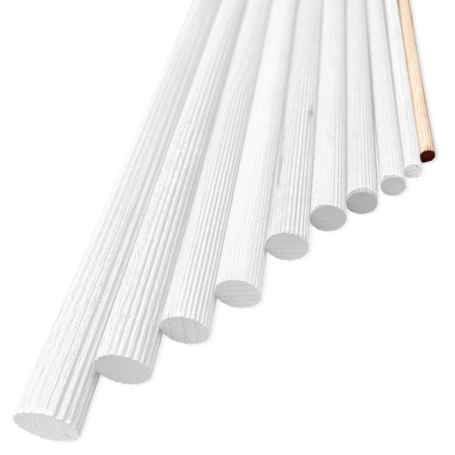 Facett Rundstab Buche 5 x 1000 mm, geriffelt - 1 Stk. Facett Rundstab Buche 5 x 1000 mm, geriffelt - 1 Stk.