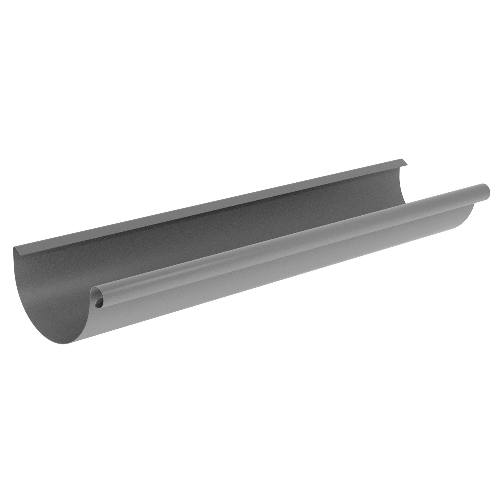 Zambelli Dachrinne 250 / 5000 mm, 8-teilig, Weißaluminium RAL 9006, COLORDUR, nach DIN EN 612 - 1 Stk.