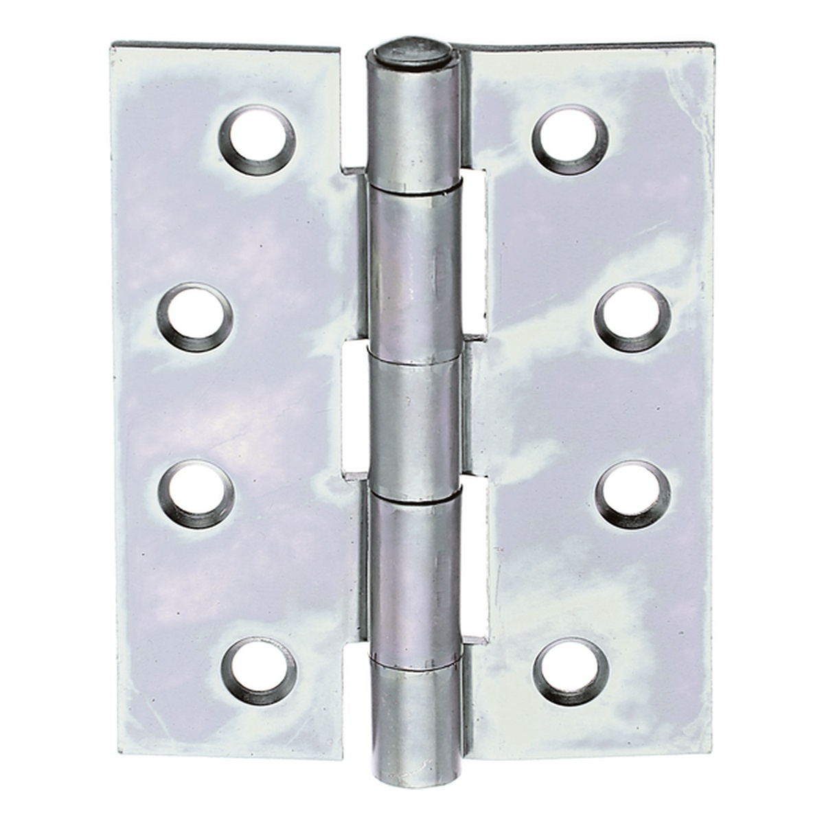 Alberts Scharnier, halbbreit, 100 x 75 mm, Stahl roh, sendzimirverzinkt - 1 Stk.