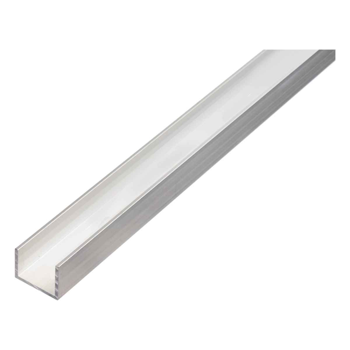 Alberts BA-Profil, U-Form, 15 x 10 x 1,5 x 1000 mm, Aluminium, natur - 1 Stk.