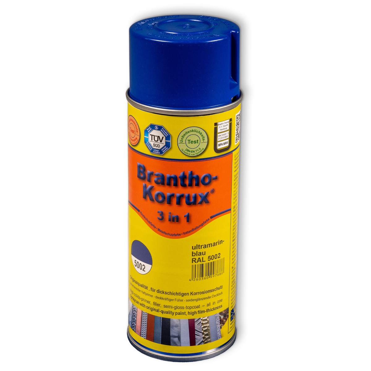 Brantho-Korrux "3 in 1"-Komfortdose RAL 5002 ultramarinblau 400 ml