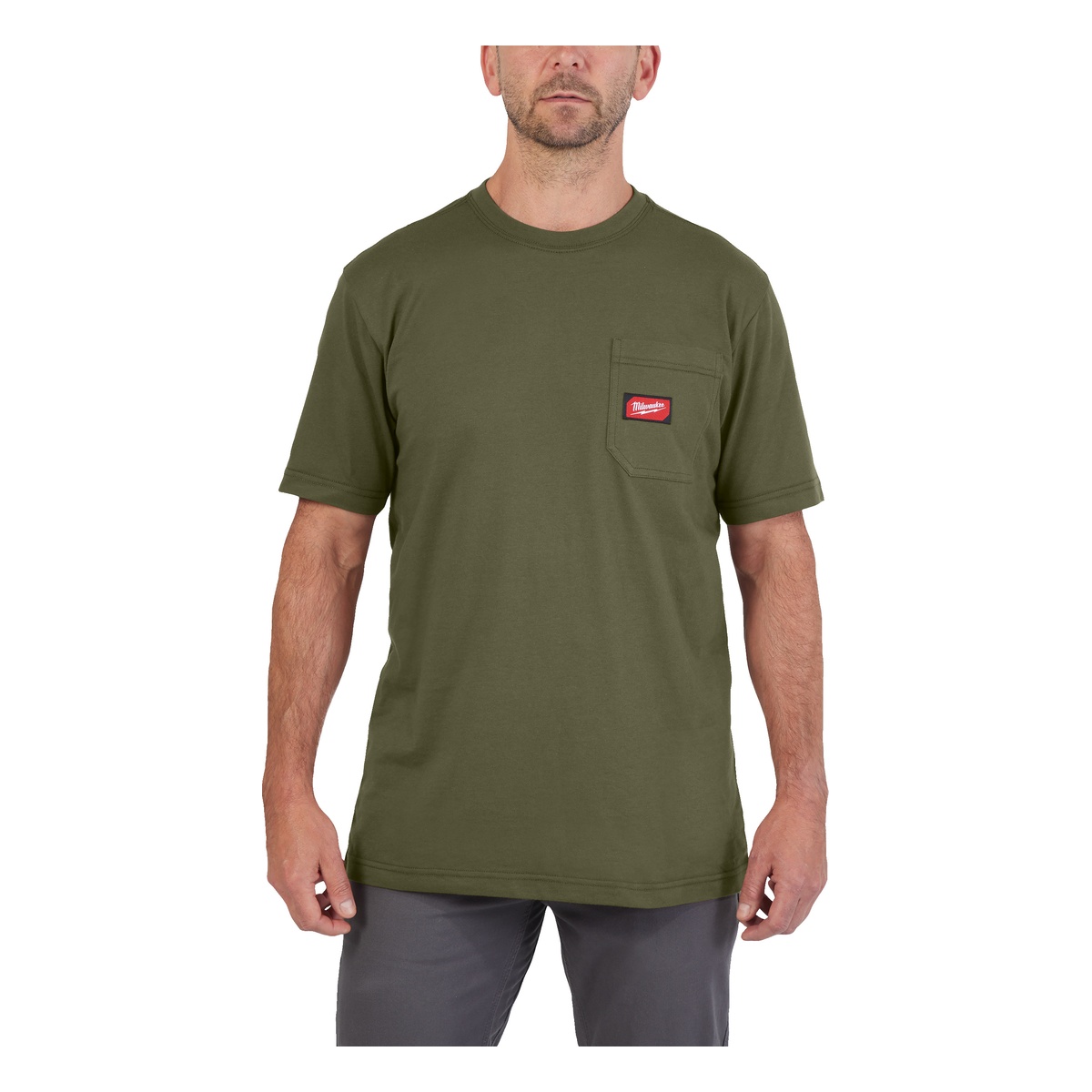 Milwaukee Arbeits-T-Shirt grün mit UV-Schutz WTSSGN