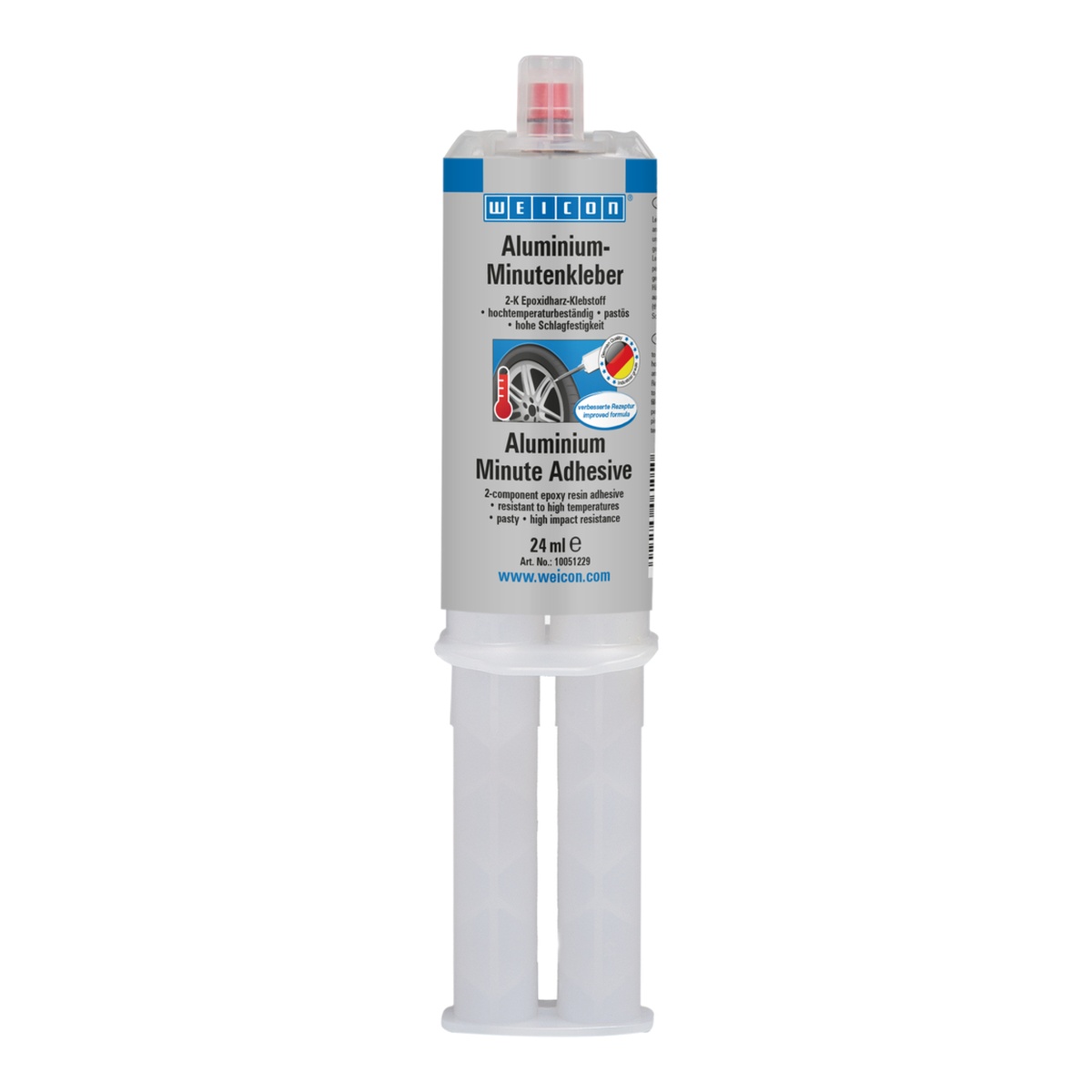 WEICON Minutenkleber und Plastic-Bond, 24 ml Doppelkartusche