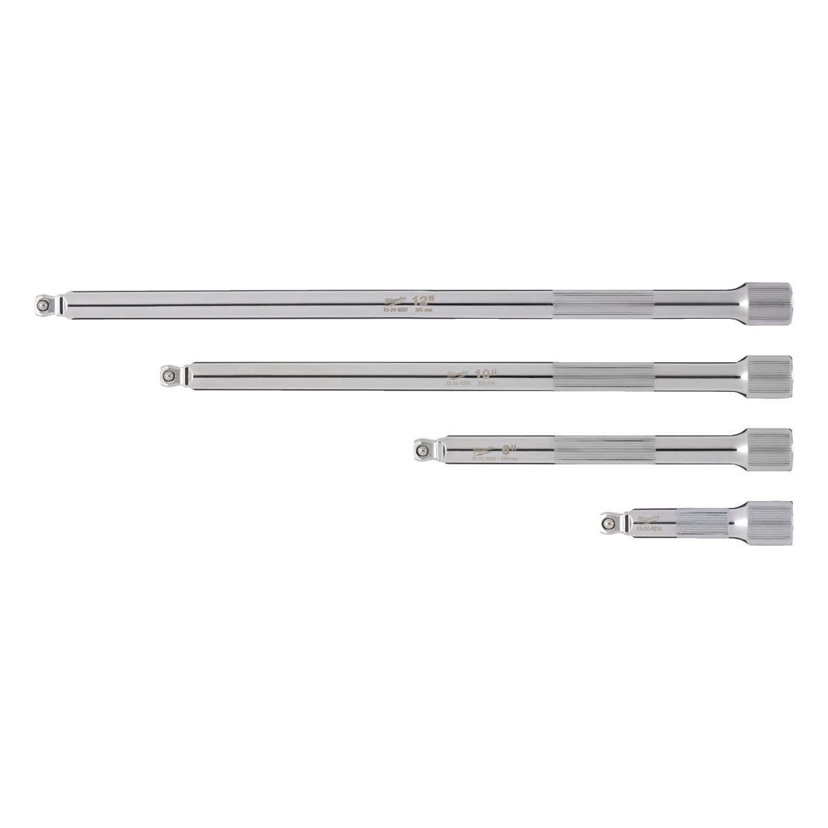 Milwaukee Verlängerungs-Set schwenkbar 1/4", 4tlg.