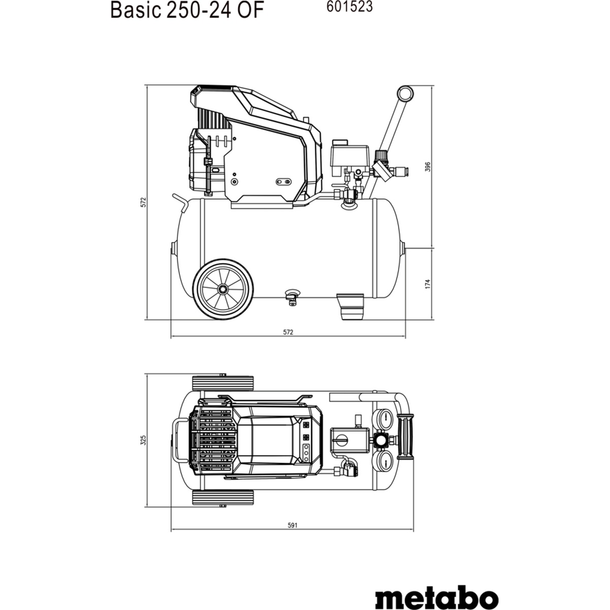 Metabo Basic 250-24 OF Kompressor - 1 Stk.