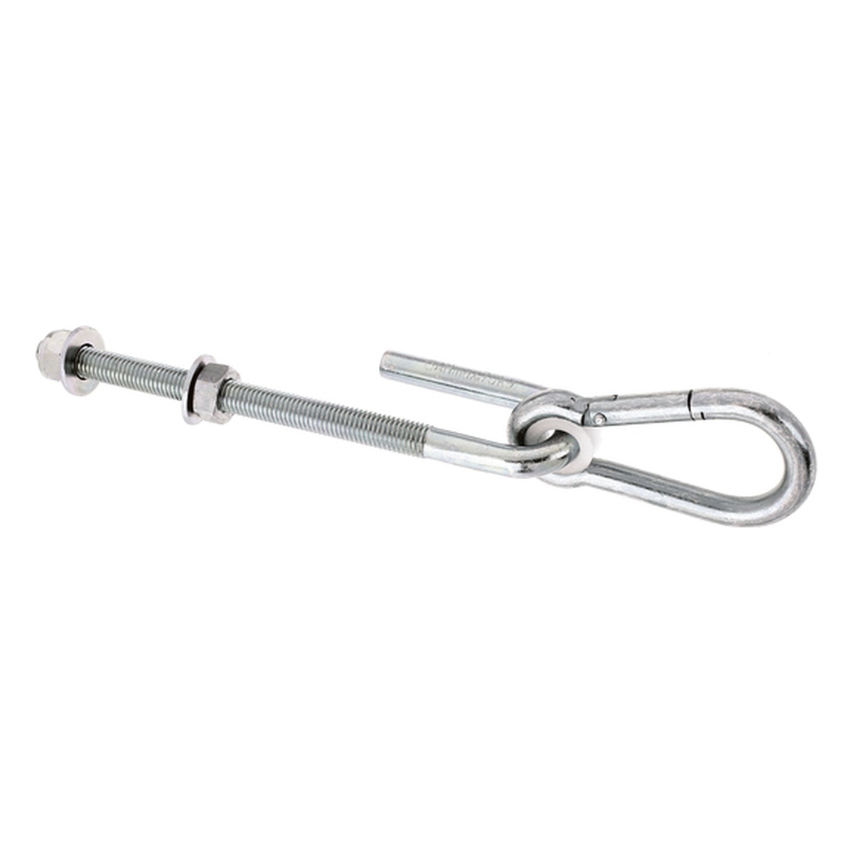 Alberts Schaukelhaken, 200 mm, Stahl roh, galvanisch verzinkt Dickschichtschutz, zum Durchschrauben - 1 Stk.