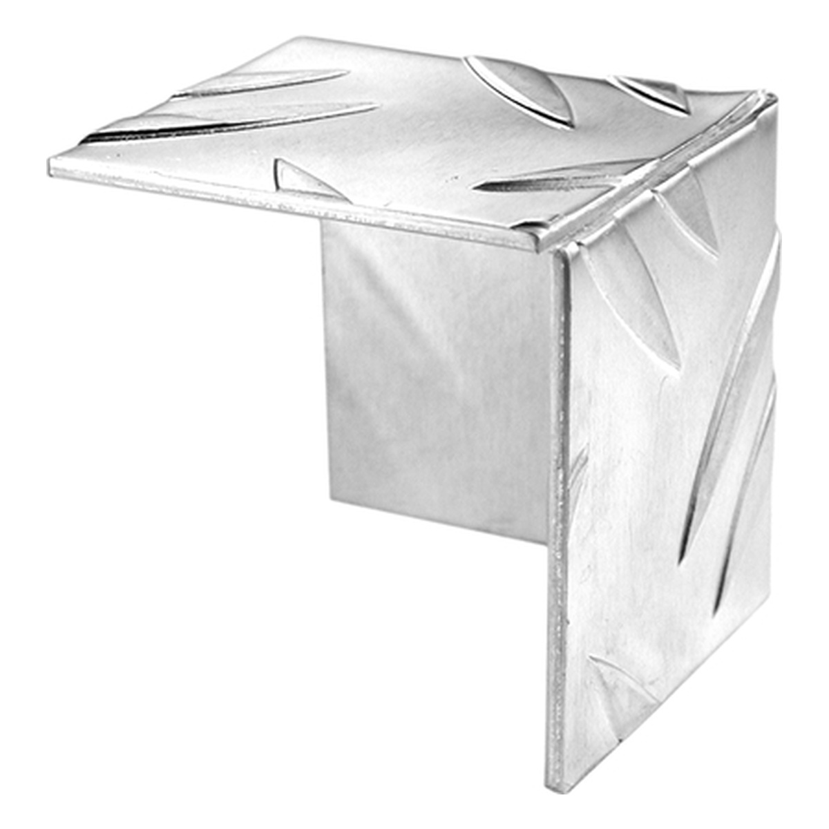 Alberts Eckschutz, Riffel-Prägung, 29,5 x 29,5 mm, Aluminium, natur - 1 Stk.