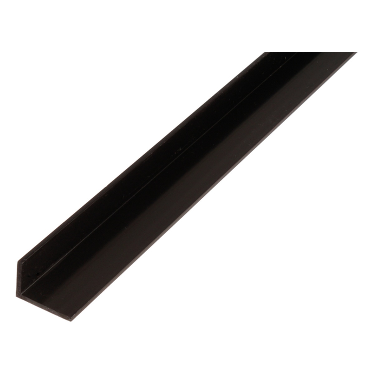Alberts Winkelprofil, 20 x 10 x 1,5 x 1000 mm, PVC-U, Farbe: schwarz - 1 Stk.