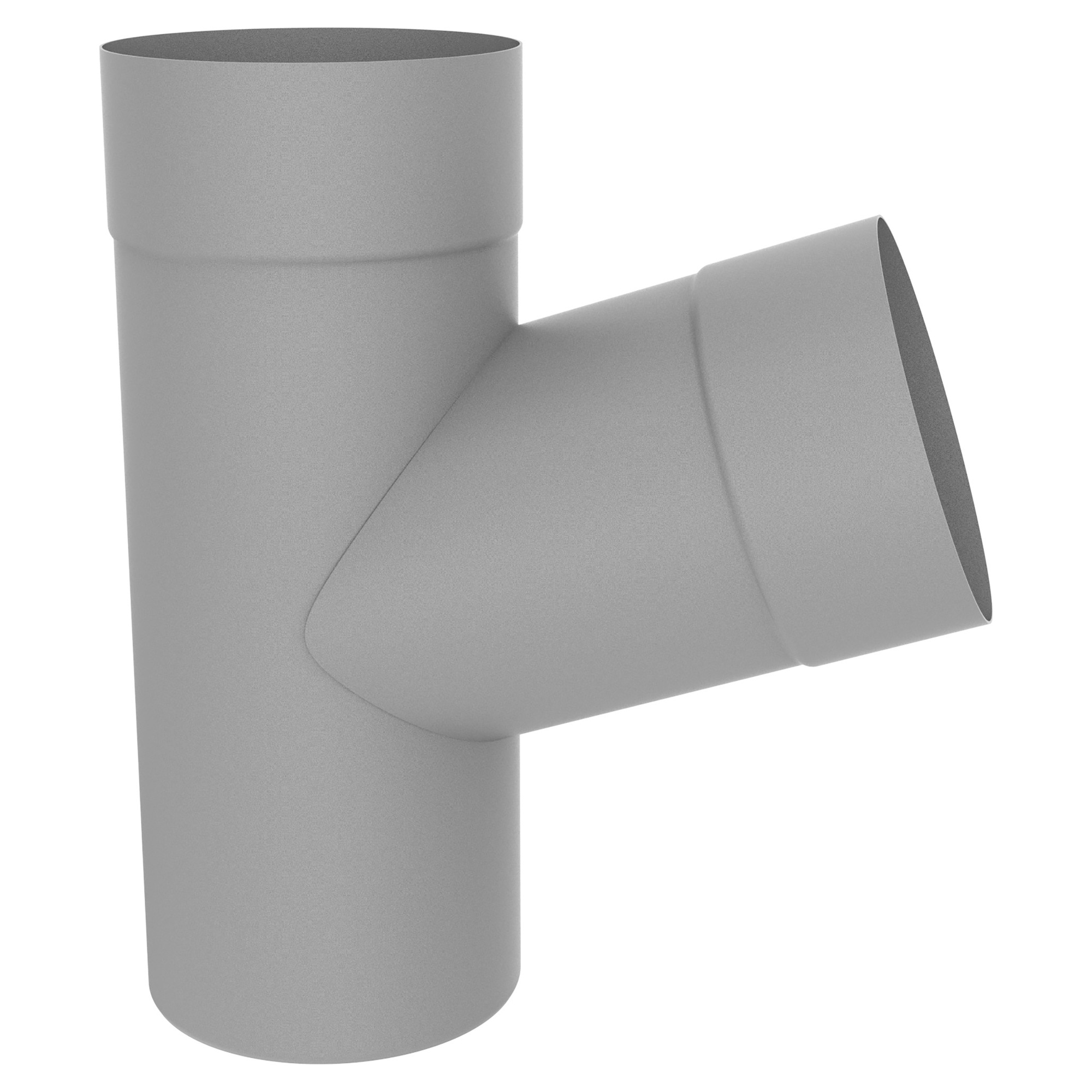 Zambelli Rohrabzweig 72° 100/100, Weißaluminium RAL 9006, COLORDUR - 1 Stk.