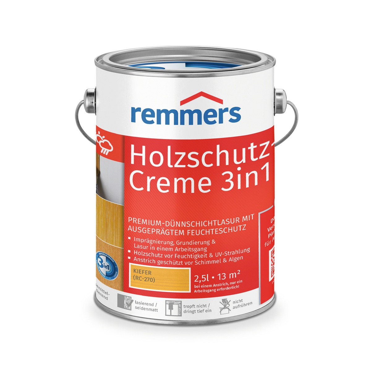 Remmers Holzschutz-Creme 2,5 l kiefer