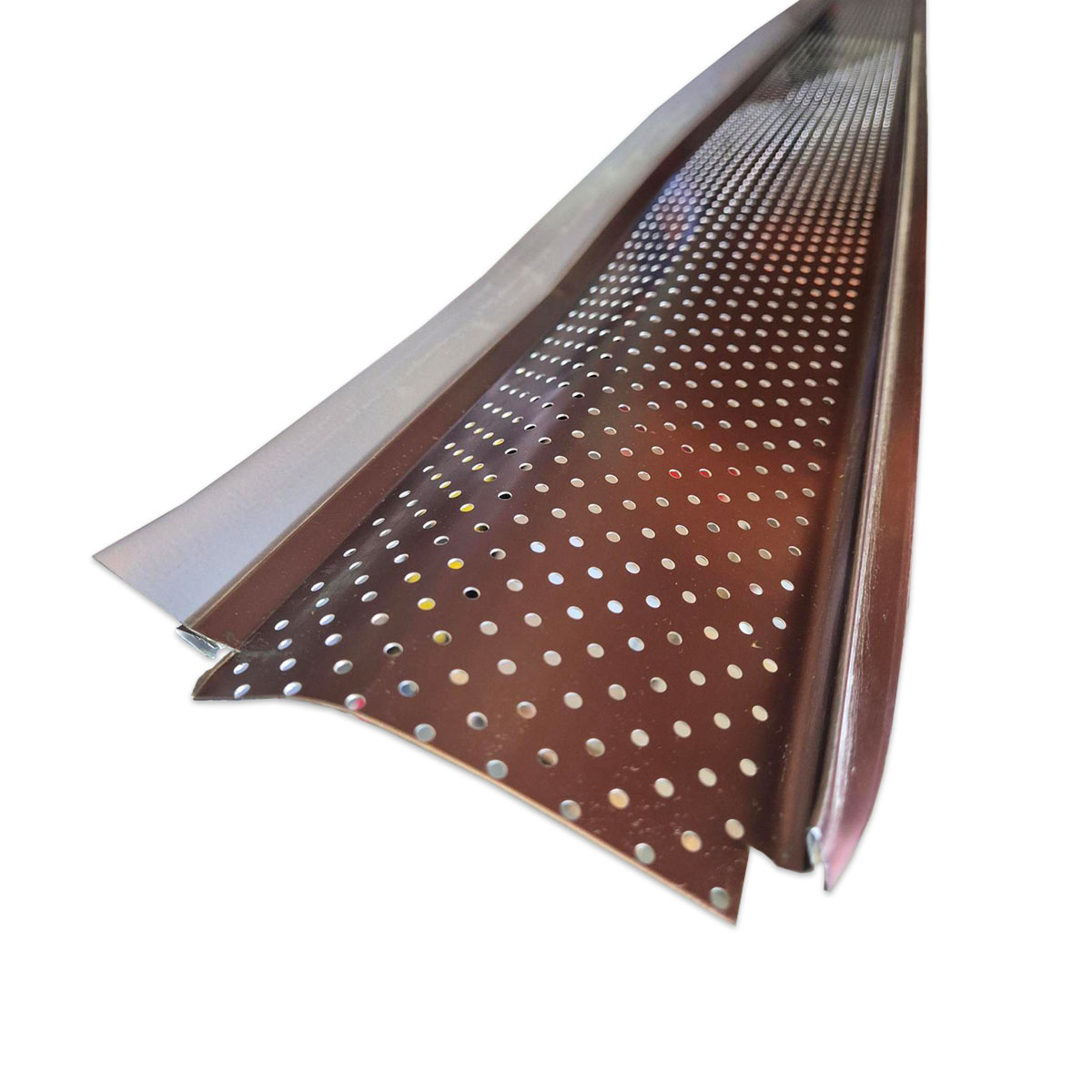 (B-Ware) Zambelli Alu Dachrinnenschutz Laubschutz Gutter Stark 333 6 teilig anodisiert (für Kupfer-Dachrinnen) Preis pro Stk. à 2 m