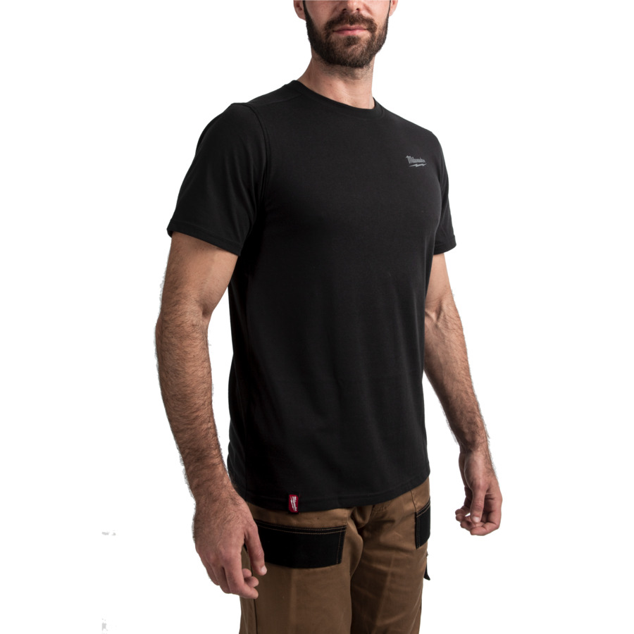 Milwaukee HTSSBL-L Hybrid-T-Shirt schwarz