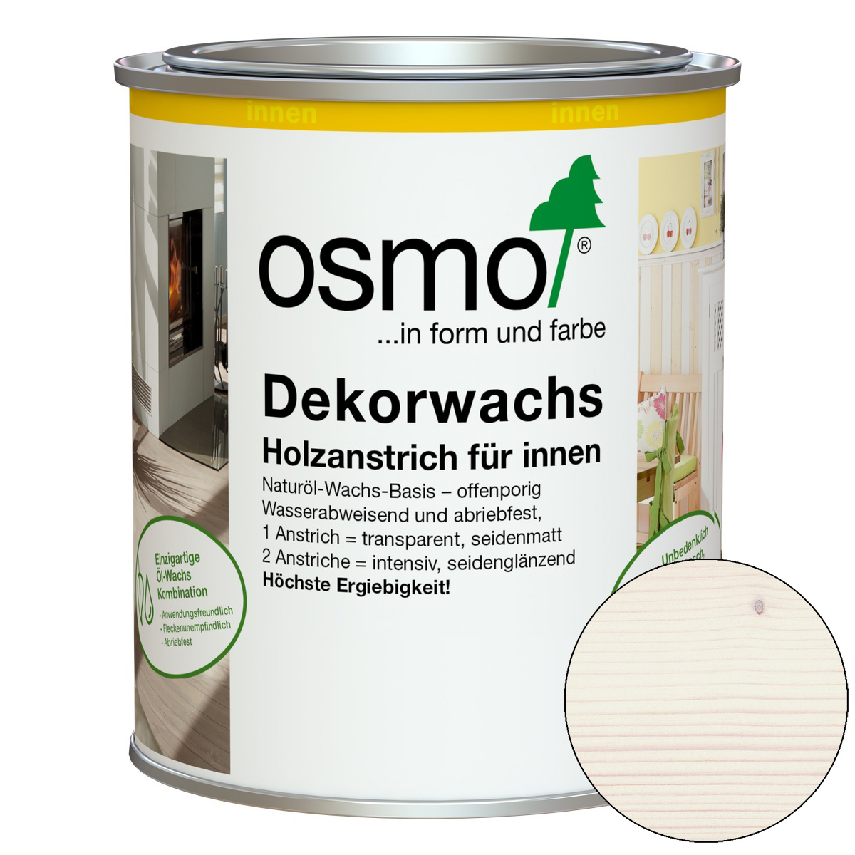 Osmo Dekorwachs Weiß 0,75 l