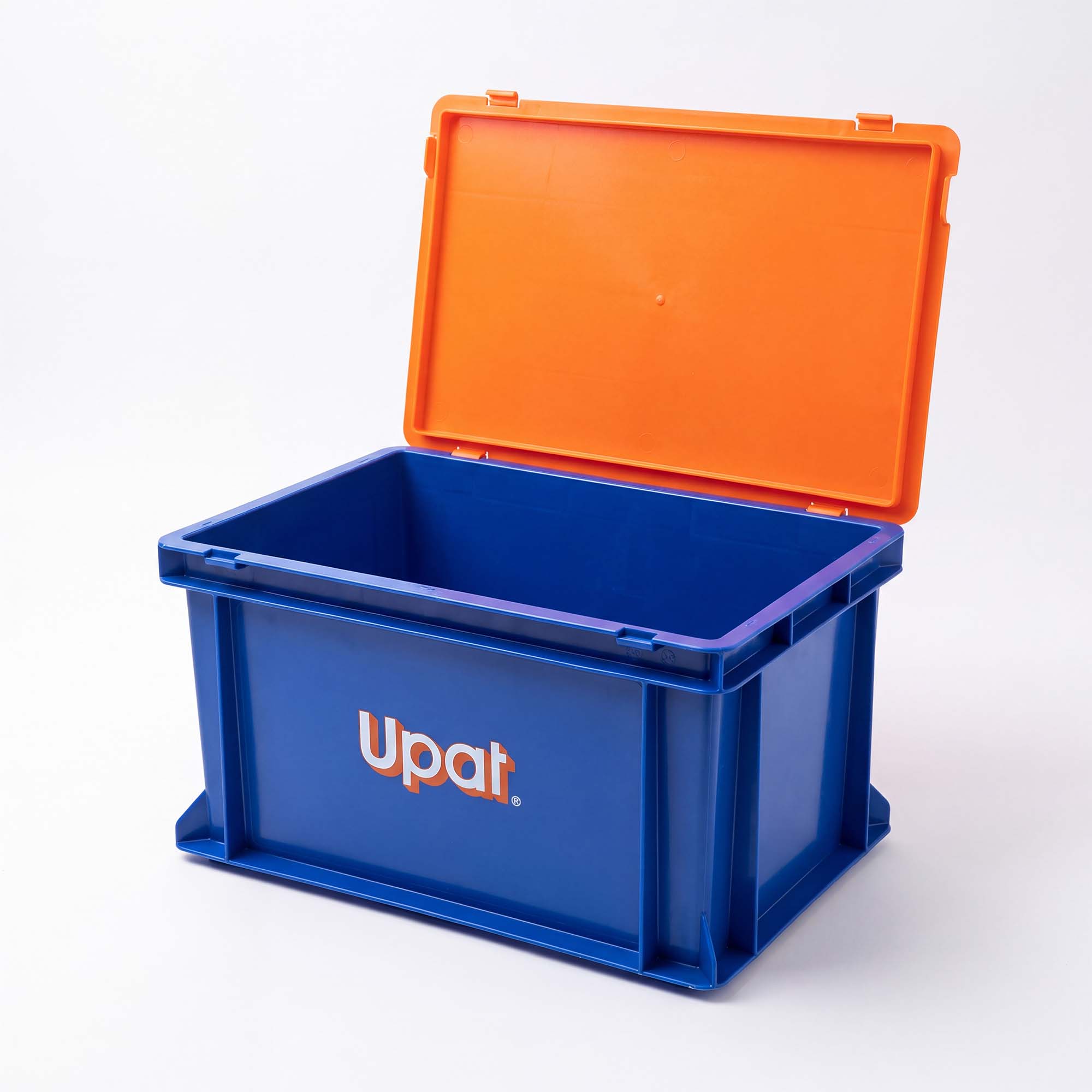 Upat Euronormbehälter mit Scharnierdeckel, 40 x 30 x 23 cm