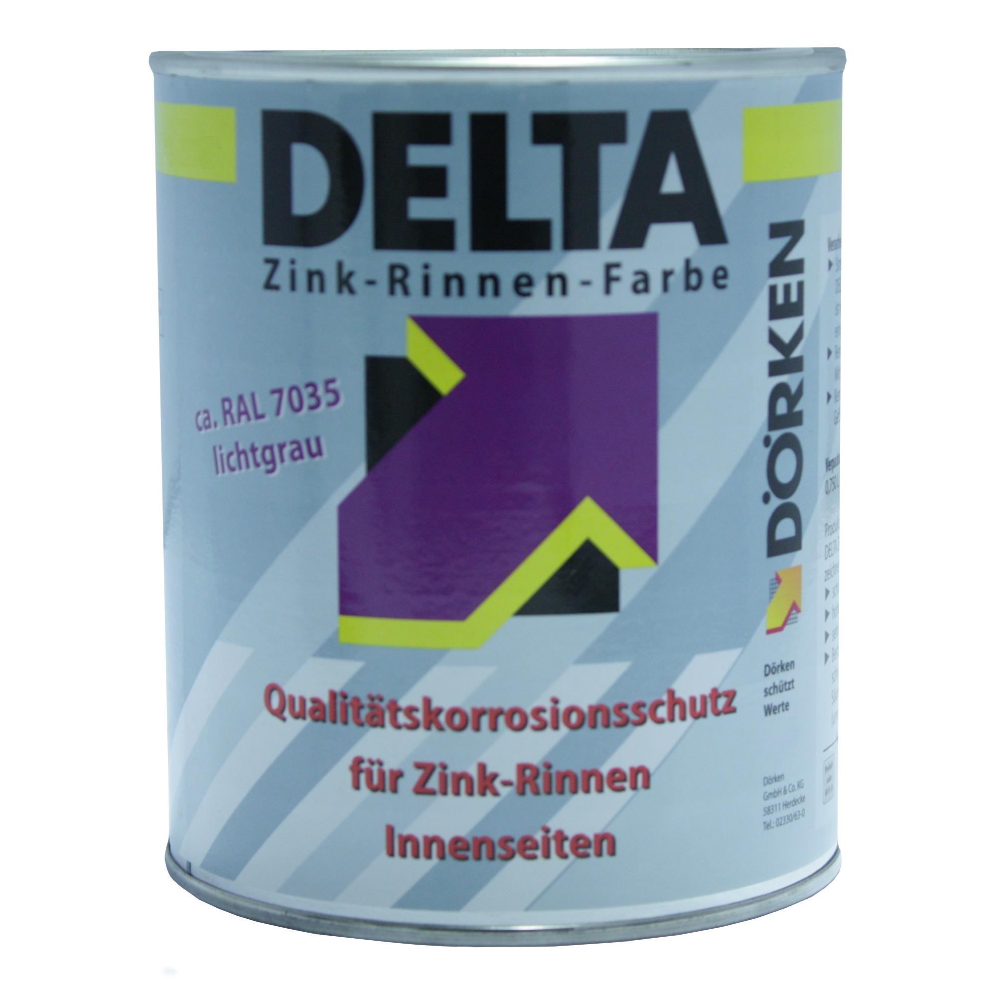 Dörken Delta Zink-Rinnenfarbe RAL7035 Lichtgrau 2,5 l